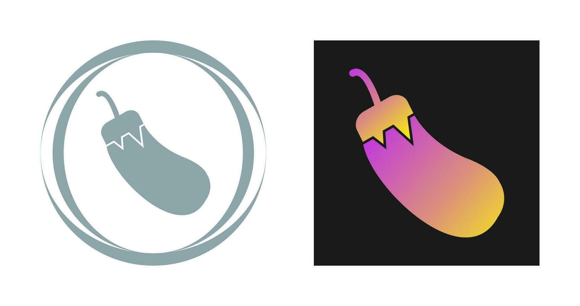 Eggplant Vector Icon