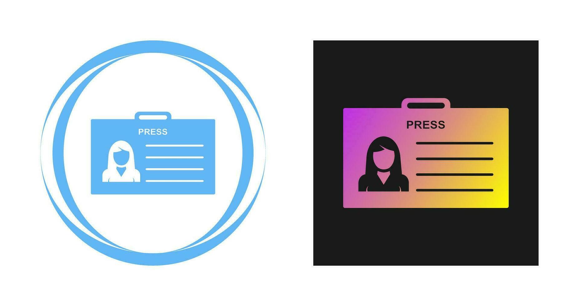 Female ID Vector Icon