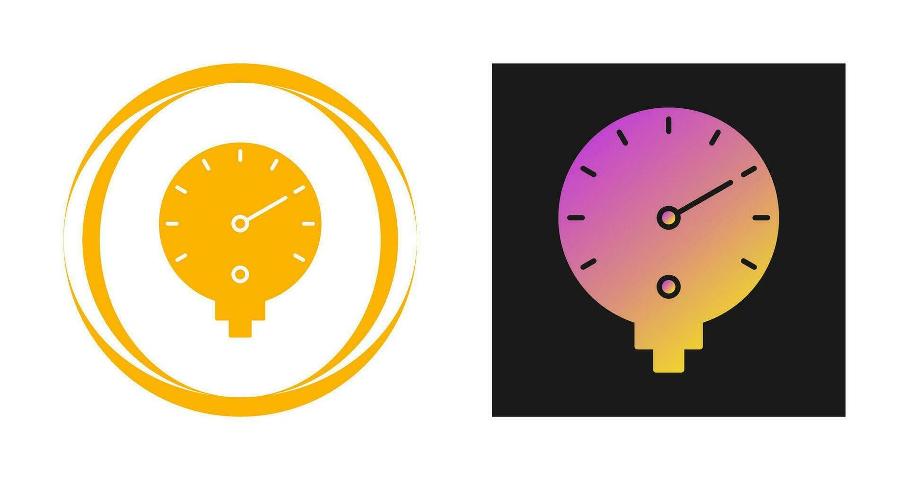 Pressure Gauge Vector Icon