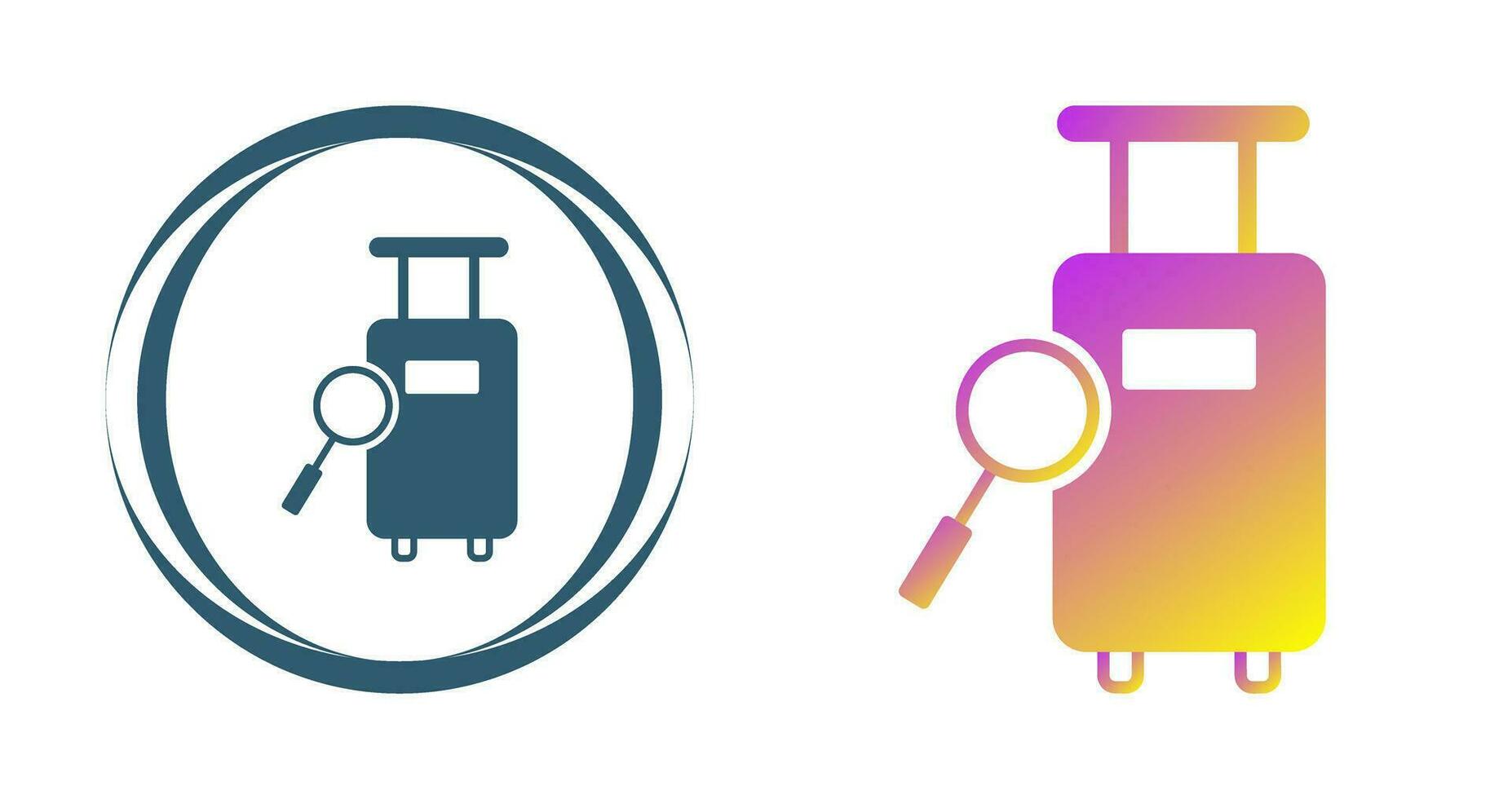 Find Luggage Vector Icon