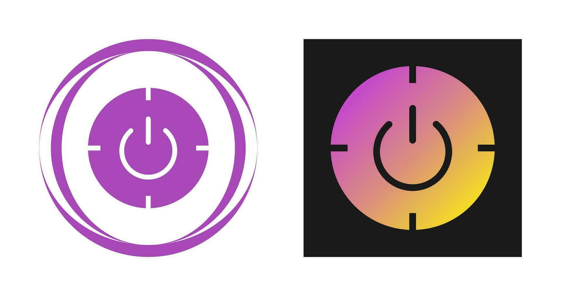 Scheduled power on and off Vector Icon