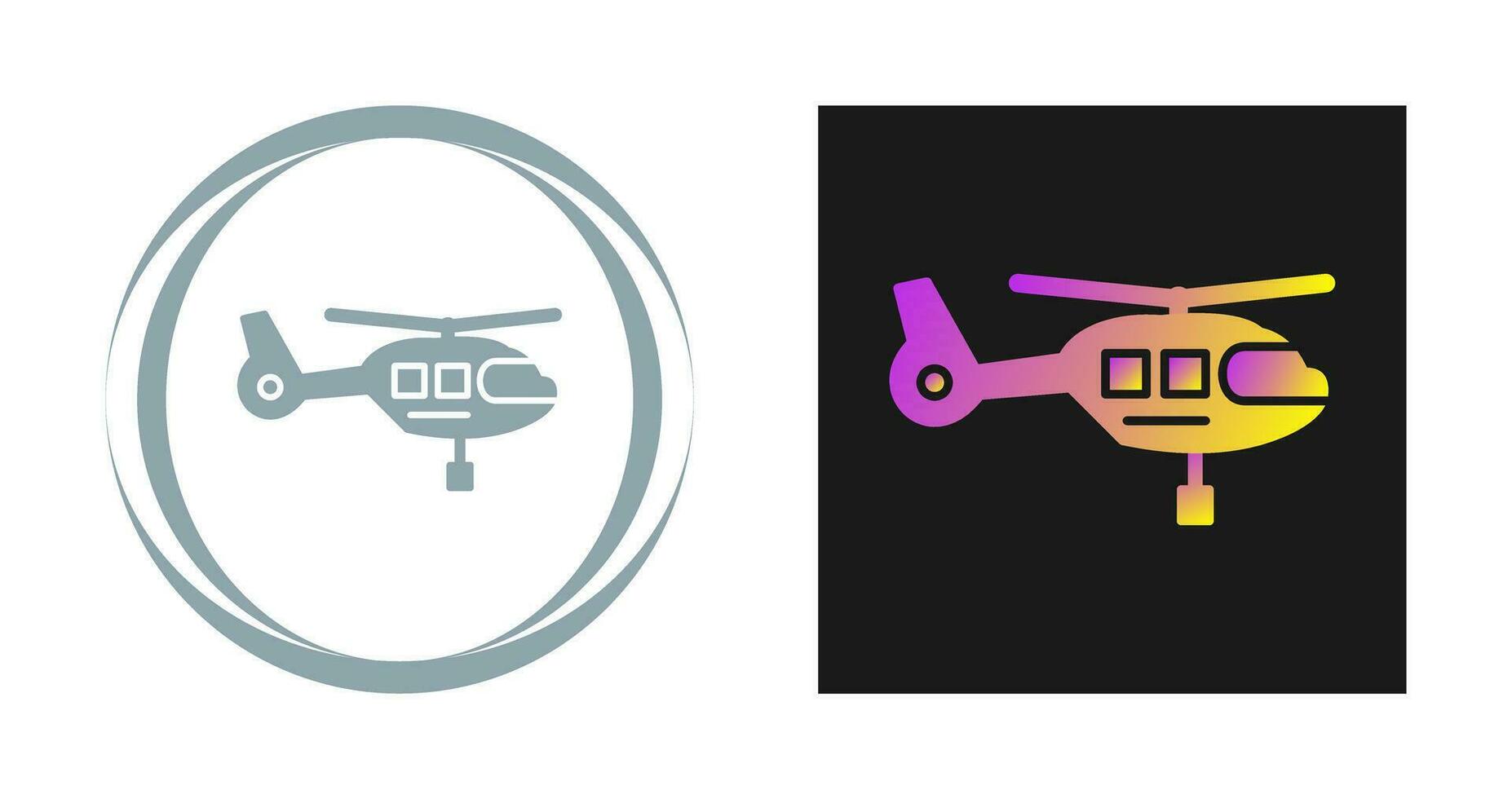 icono de vector de helicóptero