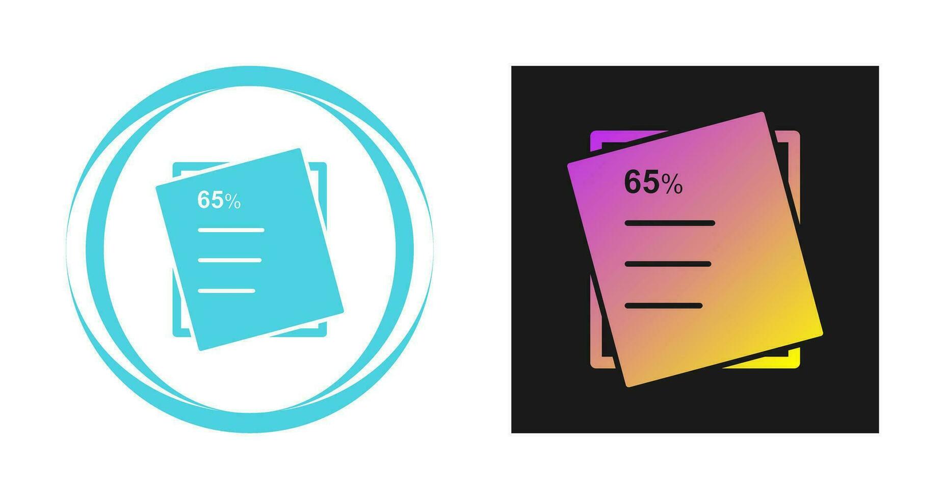 Graded Paper Vector Icon