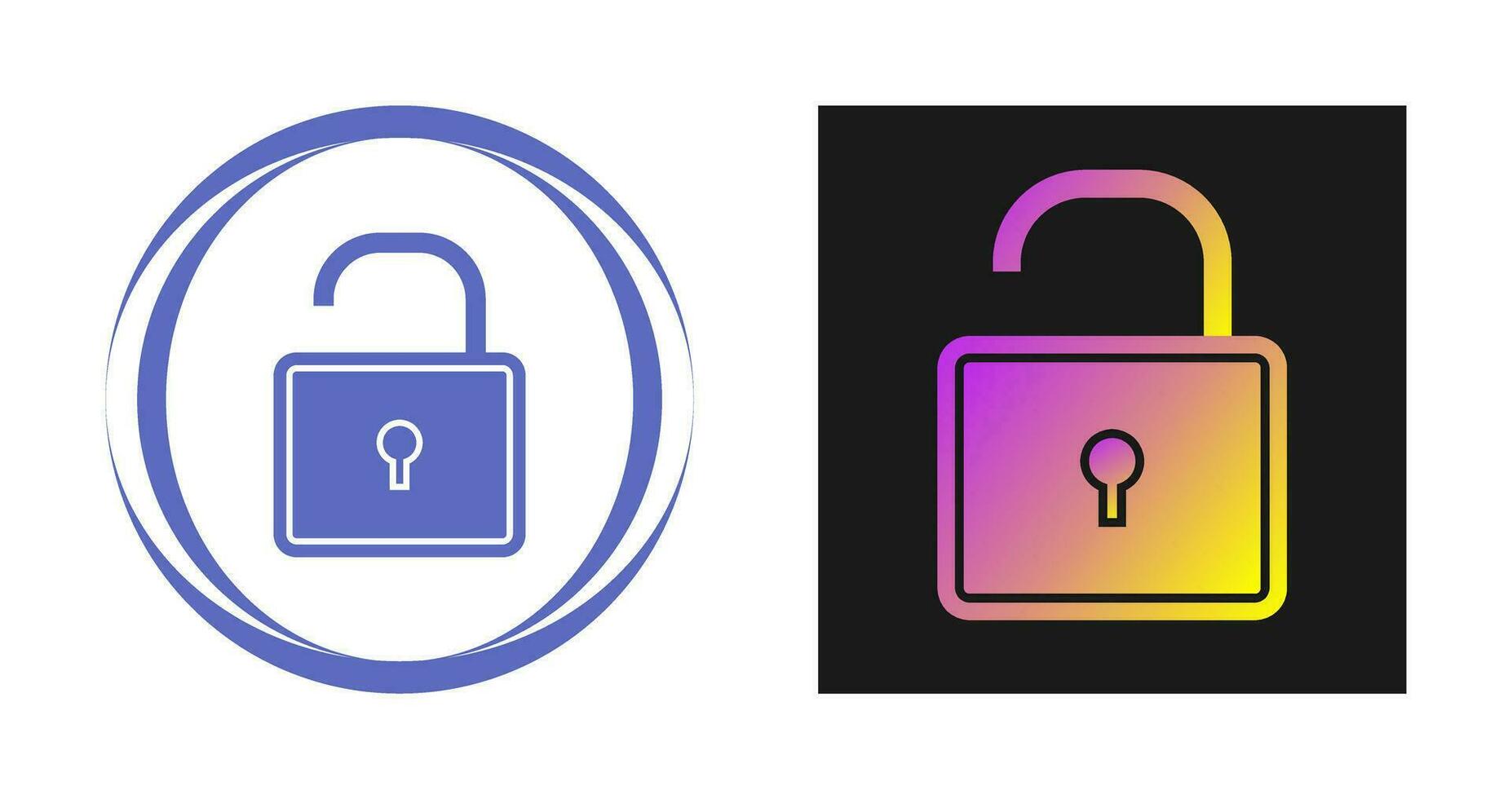 Open Lock Vector Icon Vector Icon