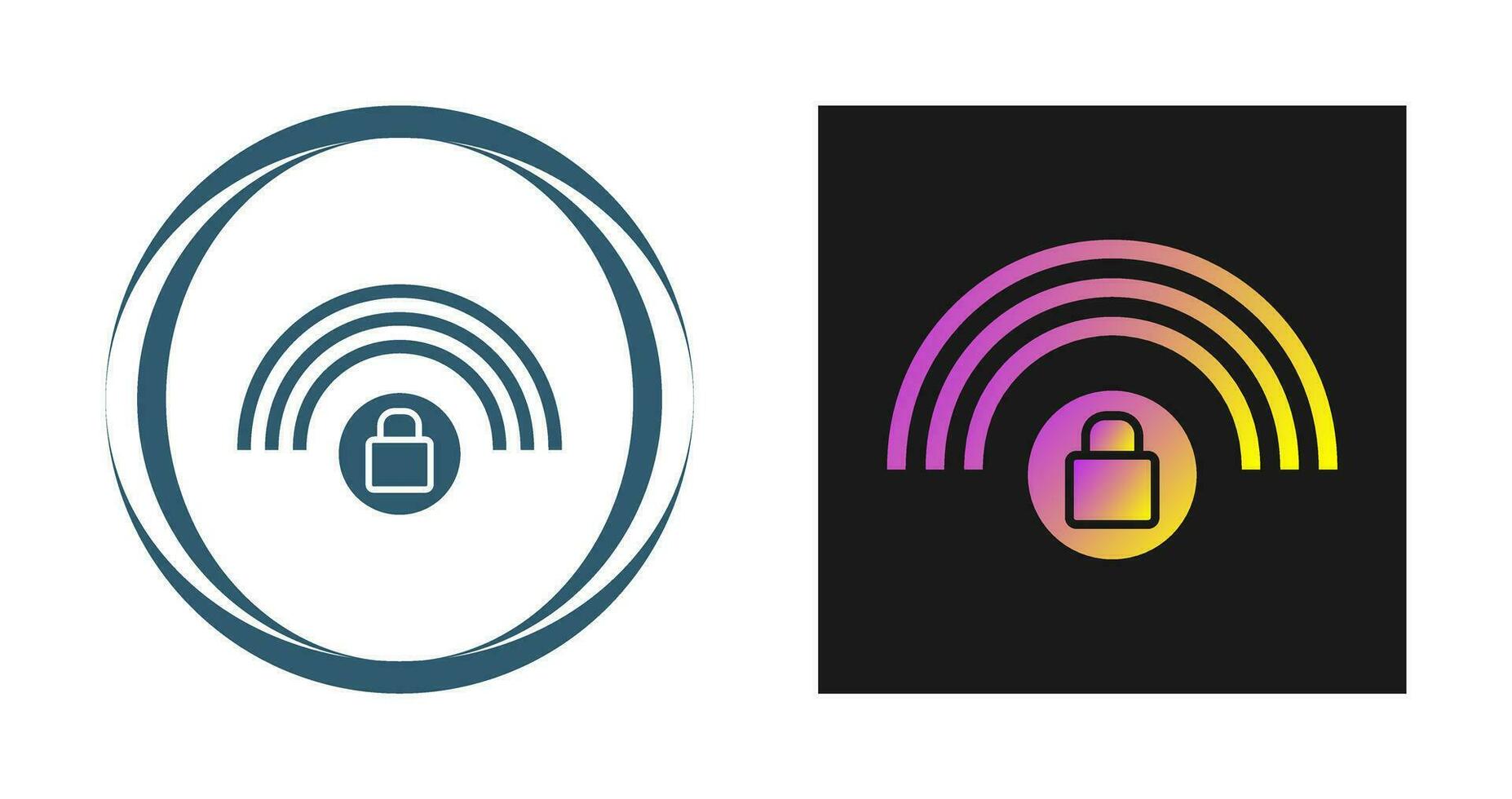 Protected Wifi Vector Icon