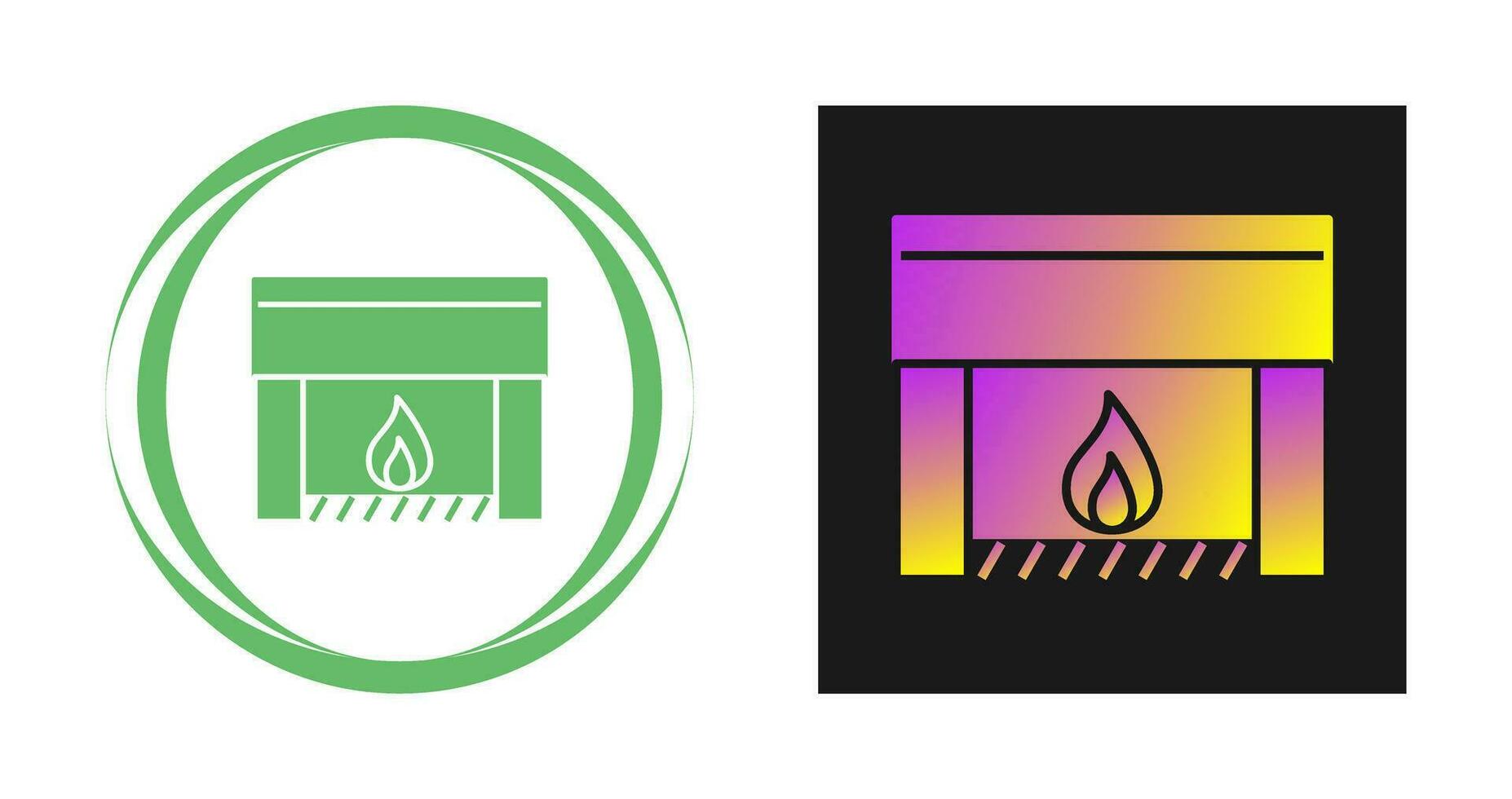 Fireplace Vector Icon