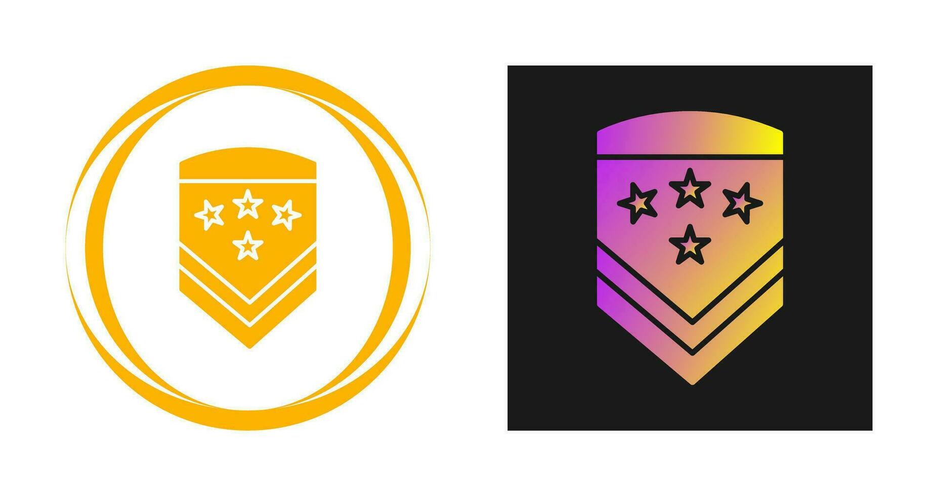 Military Badge Vector Icon