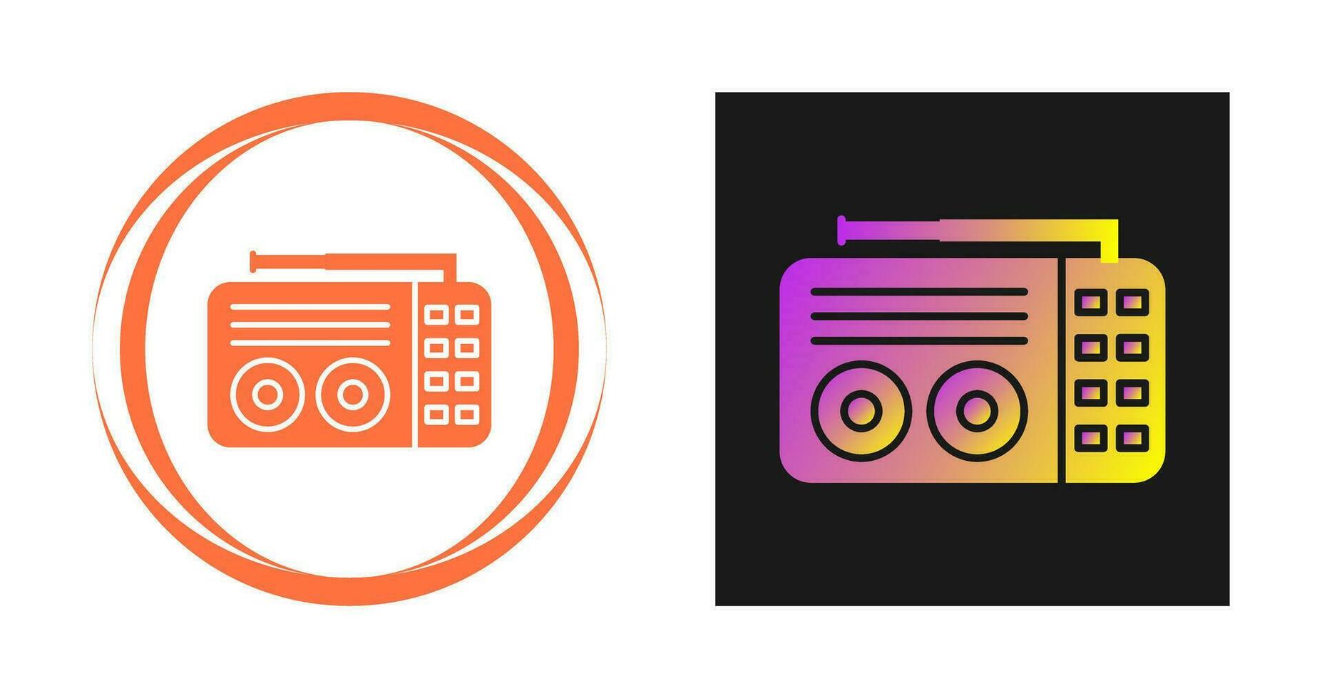Old Radio Vector Icon