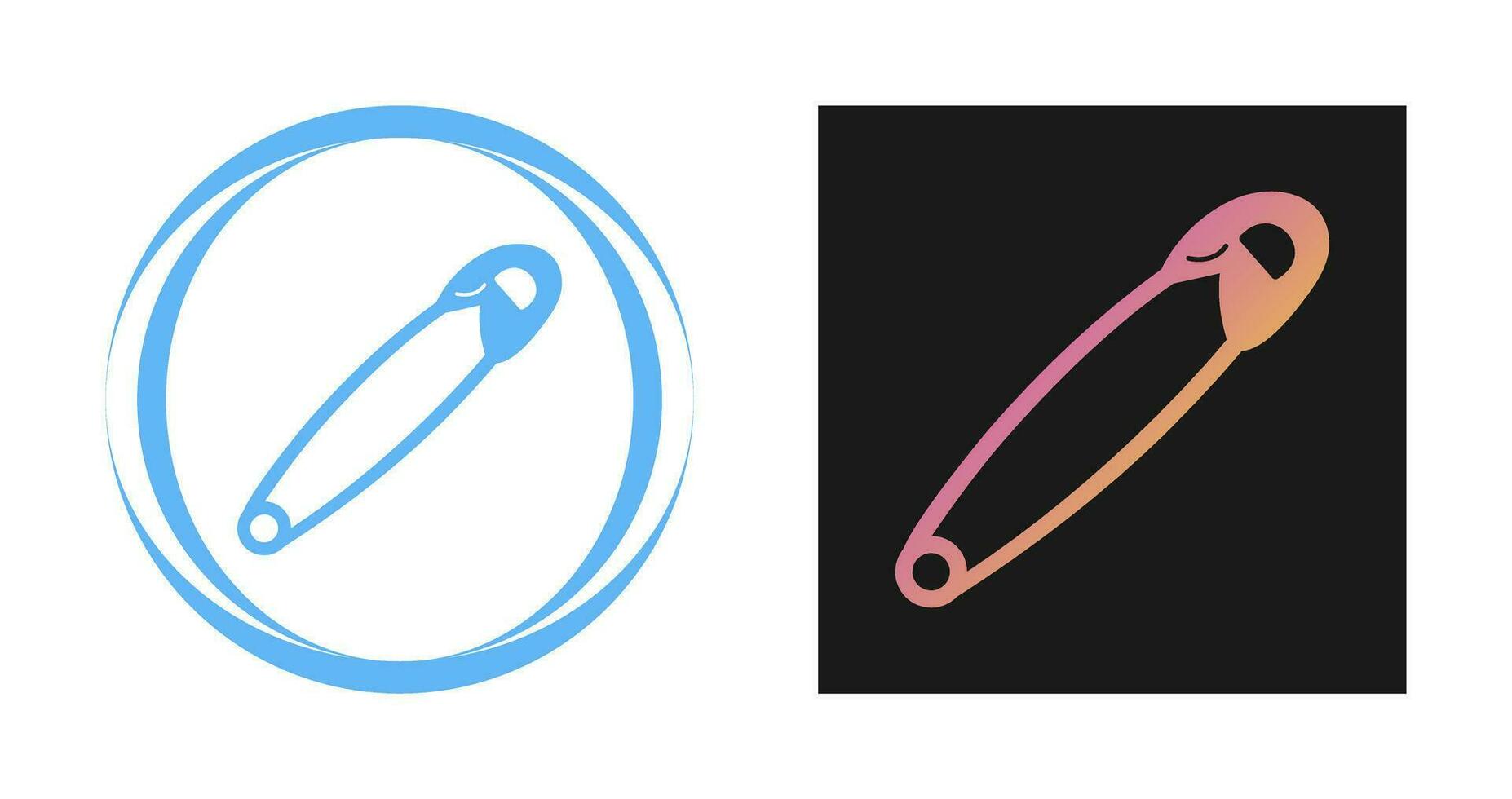 Safety Pin Vector Icon