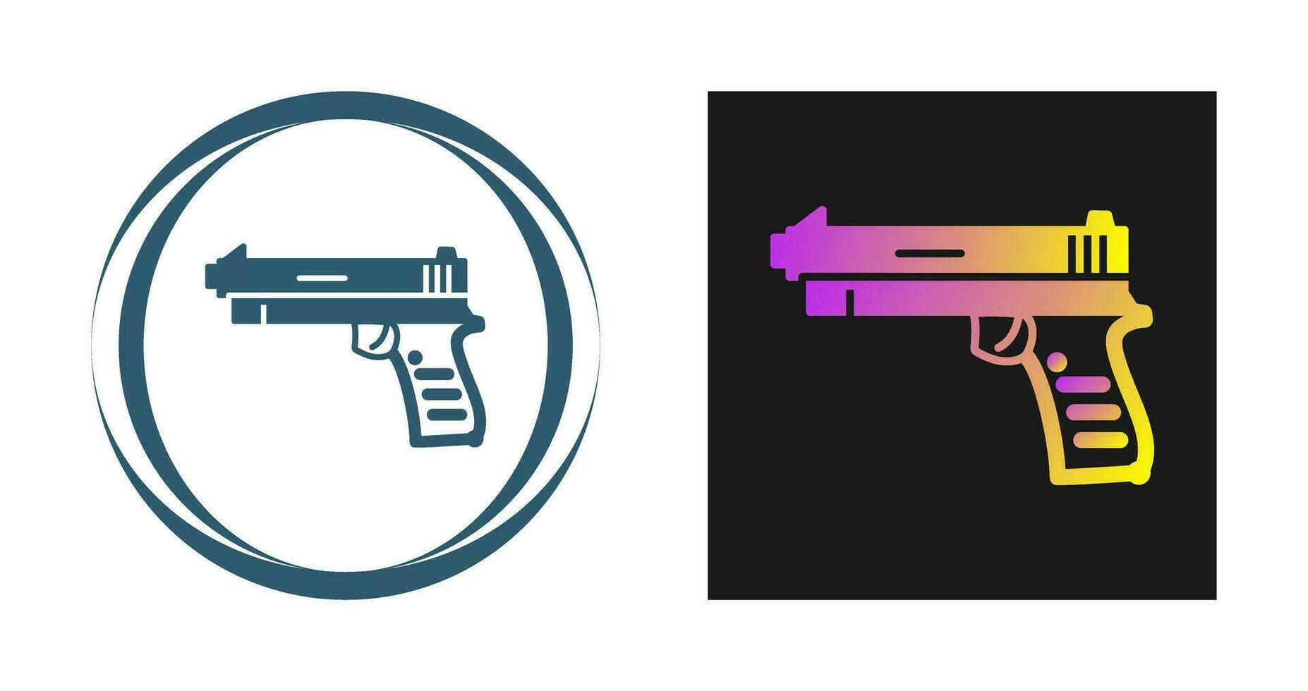 Pistol Vector Icon