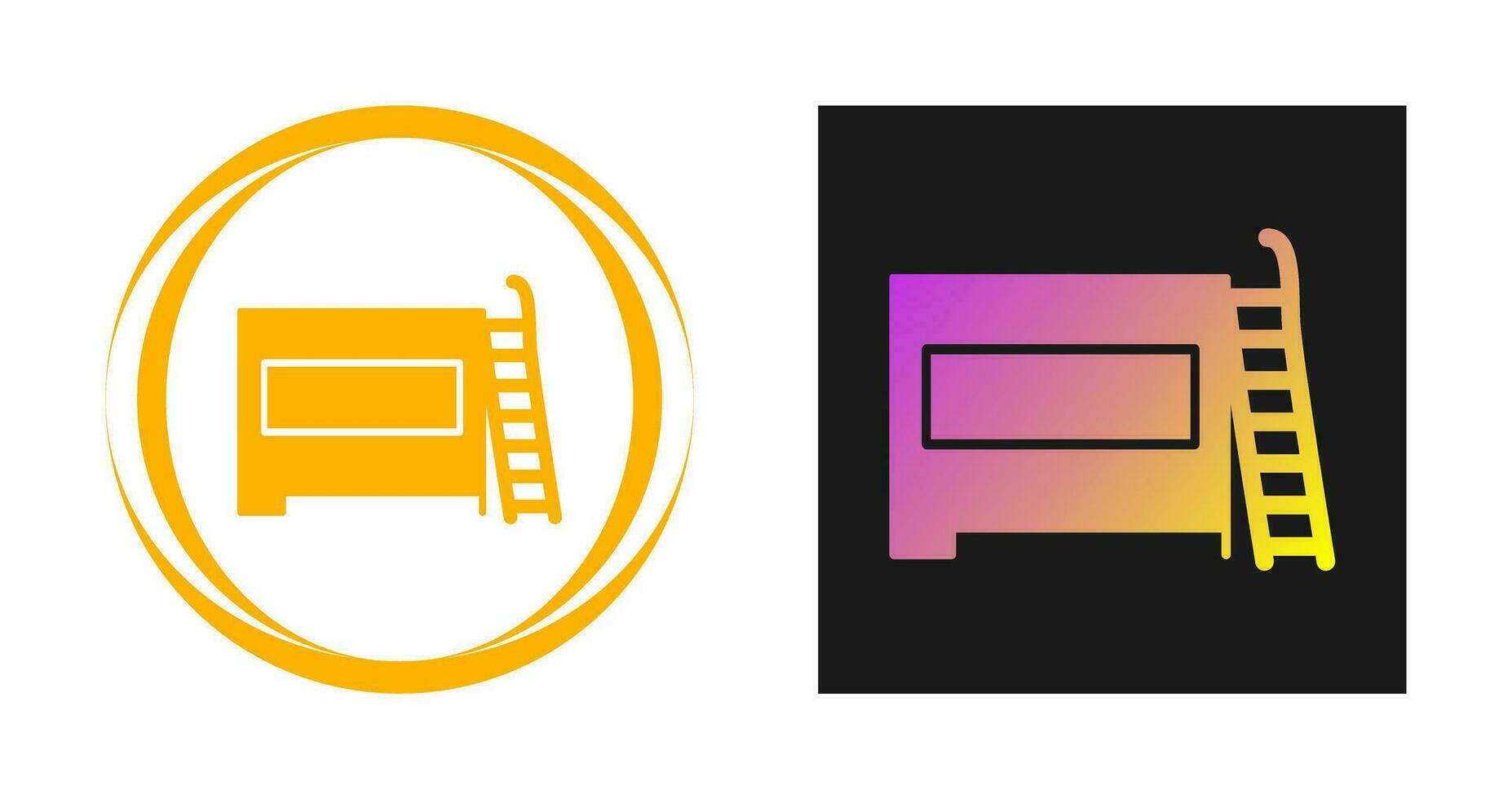 Bunk bed Vector Icon