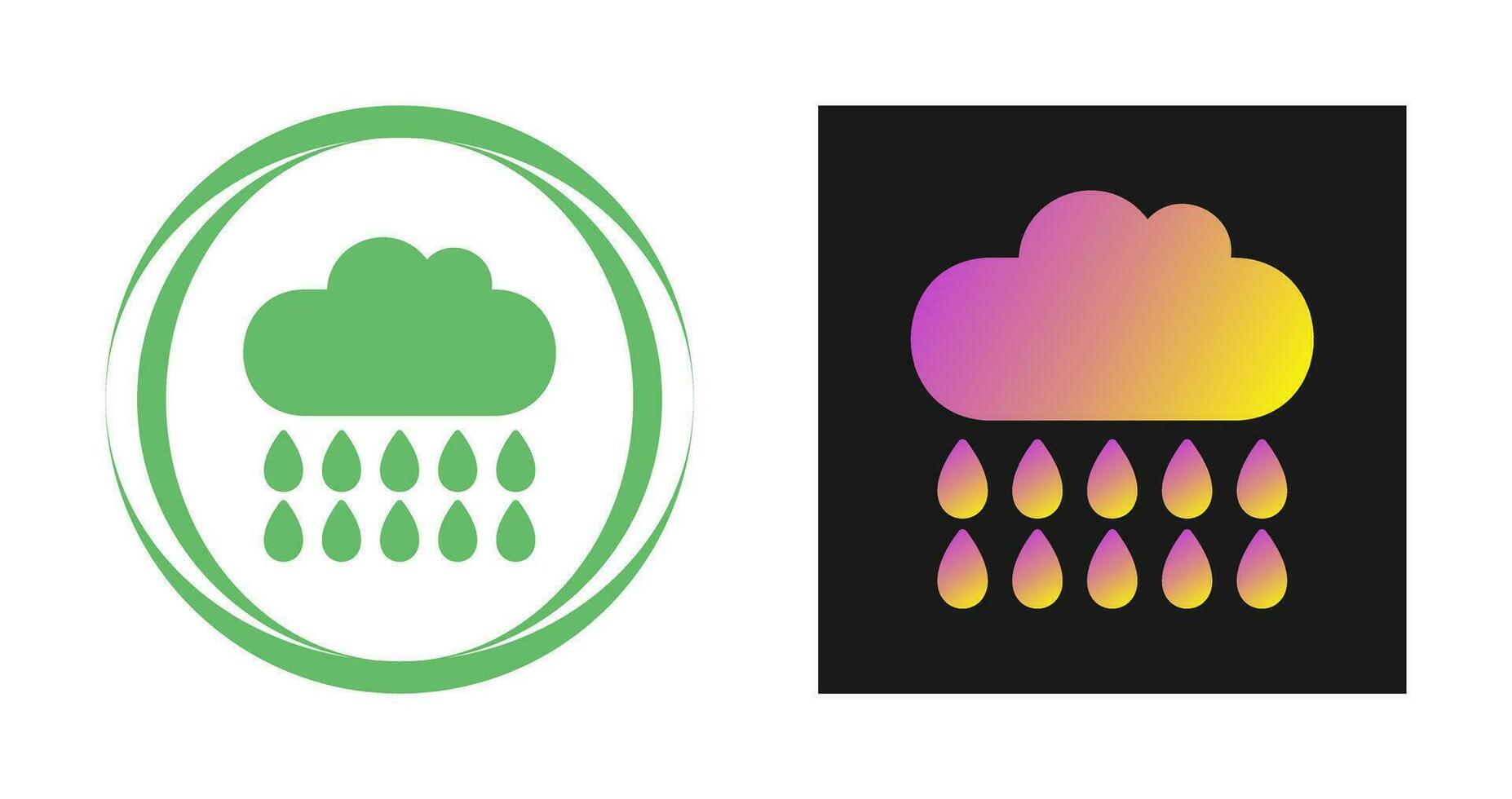 Rain Vector Icon