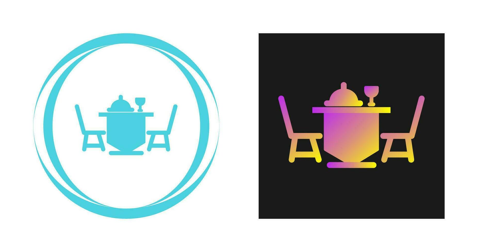 Dinner Table Vector Icon