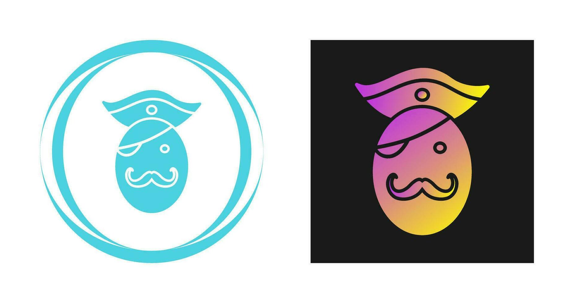Pirate in Hat Vector Icon