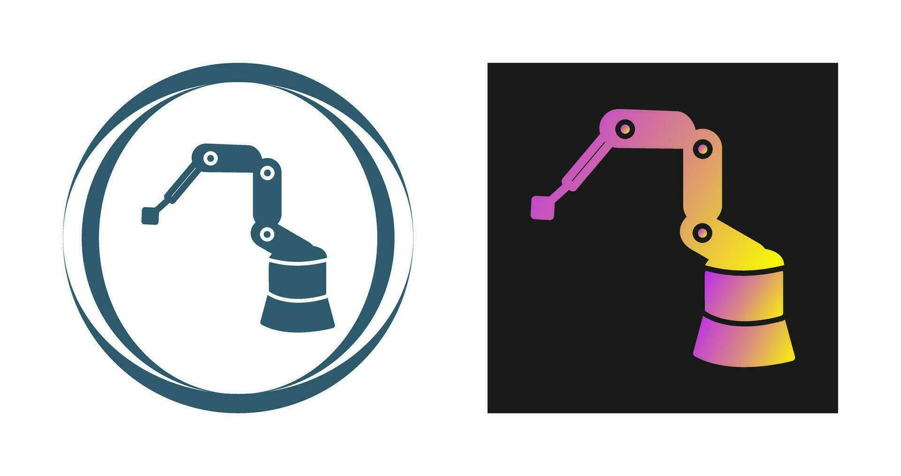 Industrial Robot Vector Icon