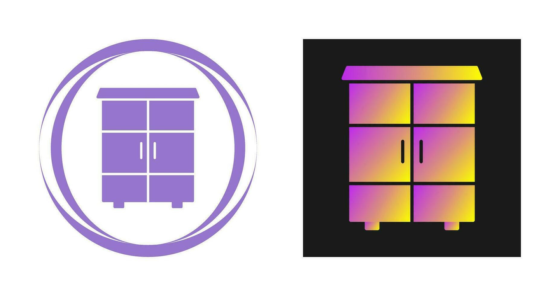 Shelves Cabinet Vector Icon
