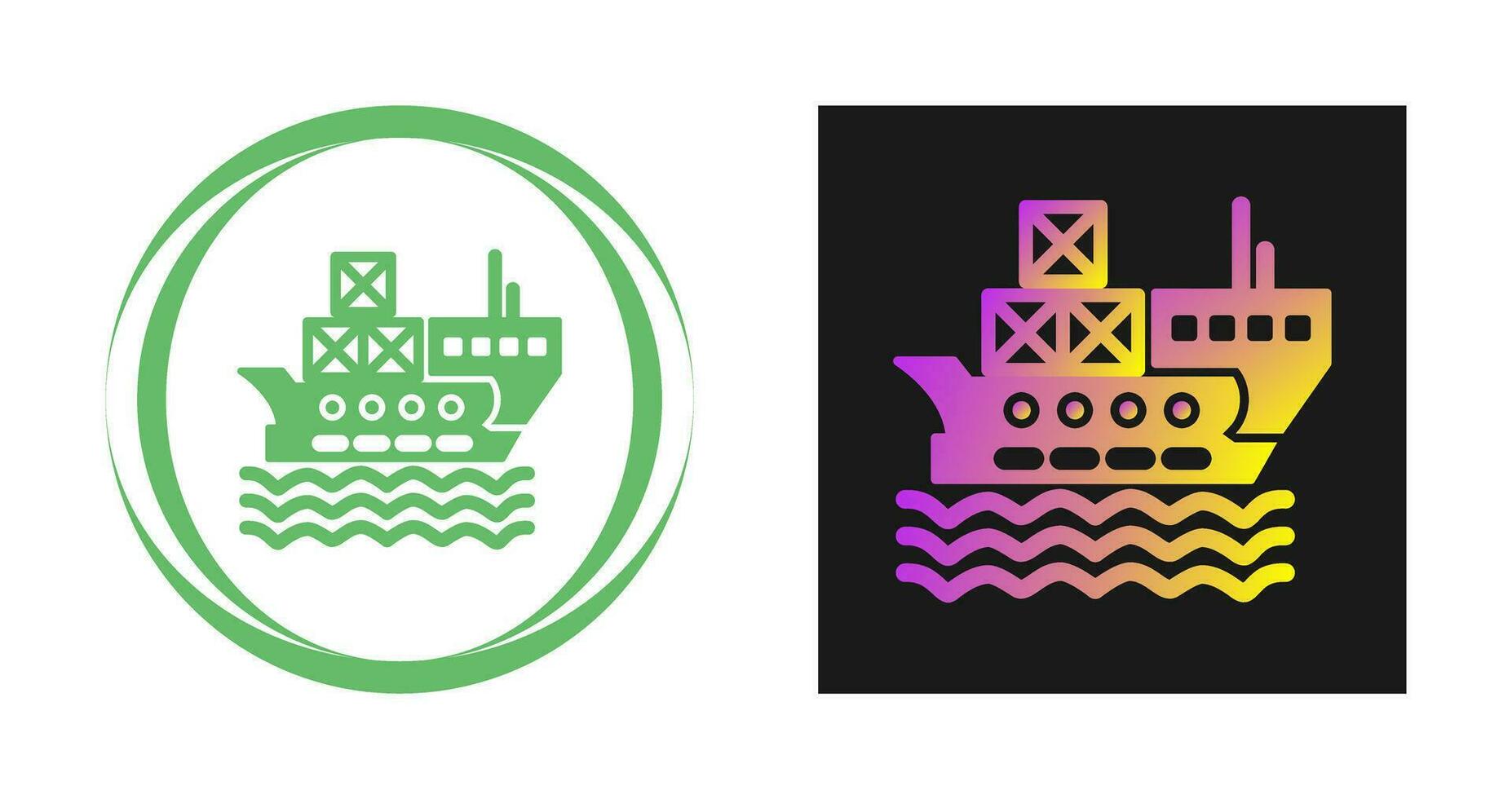 Delivery via Shipping Vector Icon