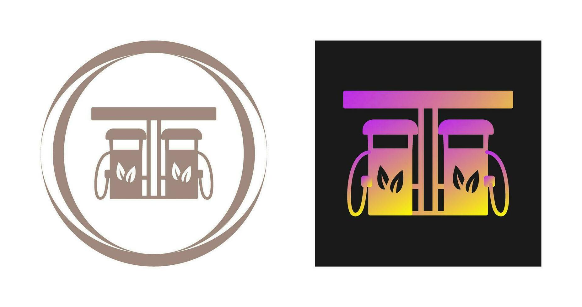 Eco friendly Petrol Pump Vector Icon