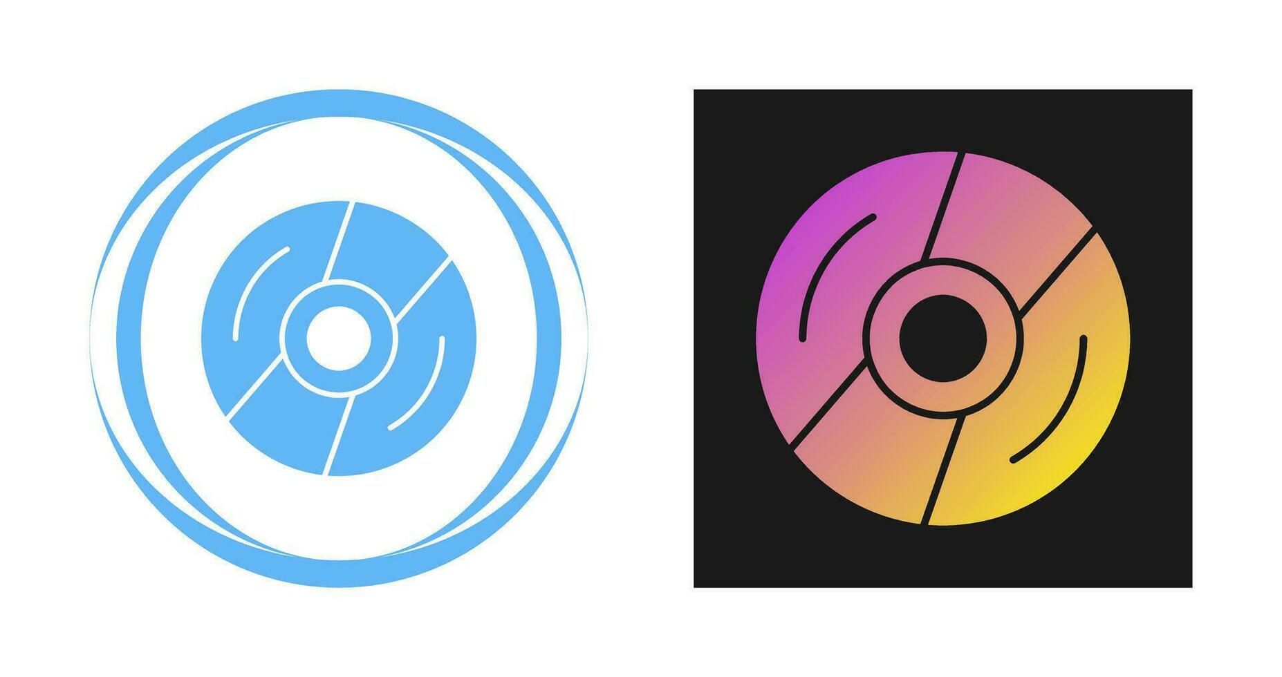 icono de vector de disco compacto