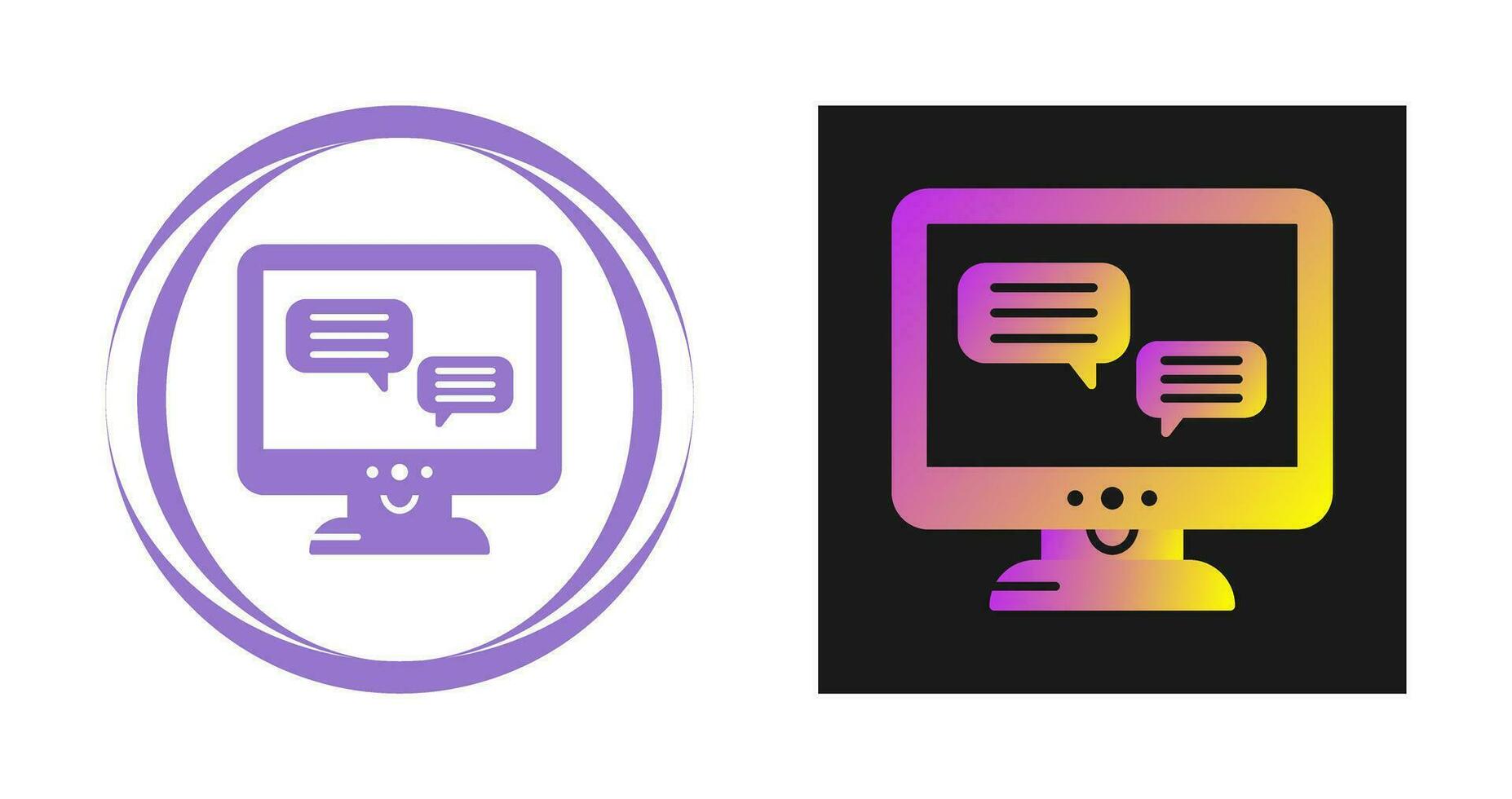 Chat Lcd Vector Icon