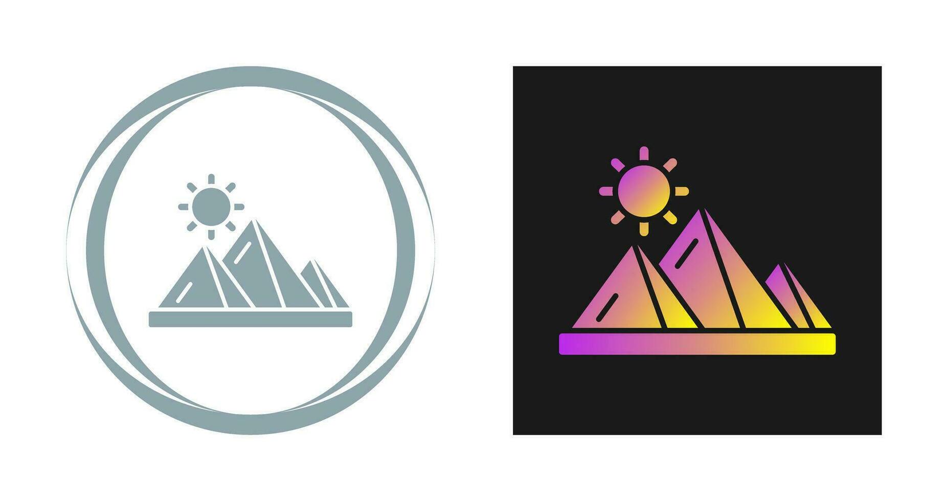 Pyramid Vector Icon