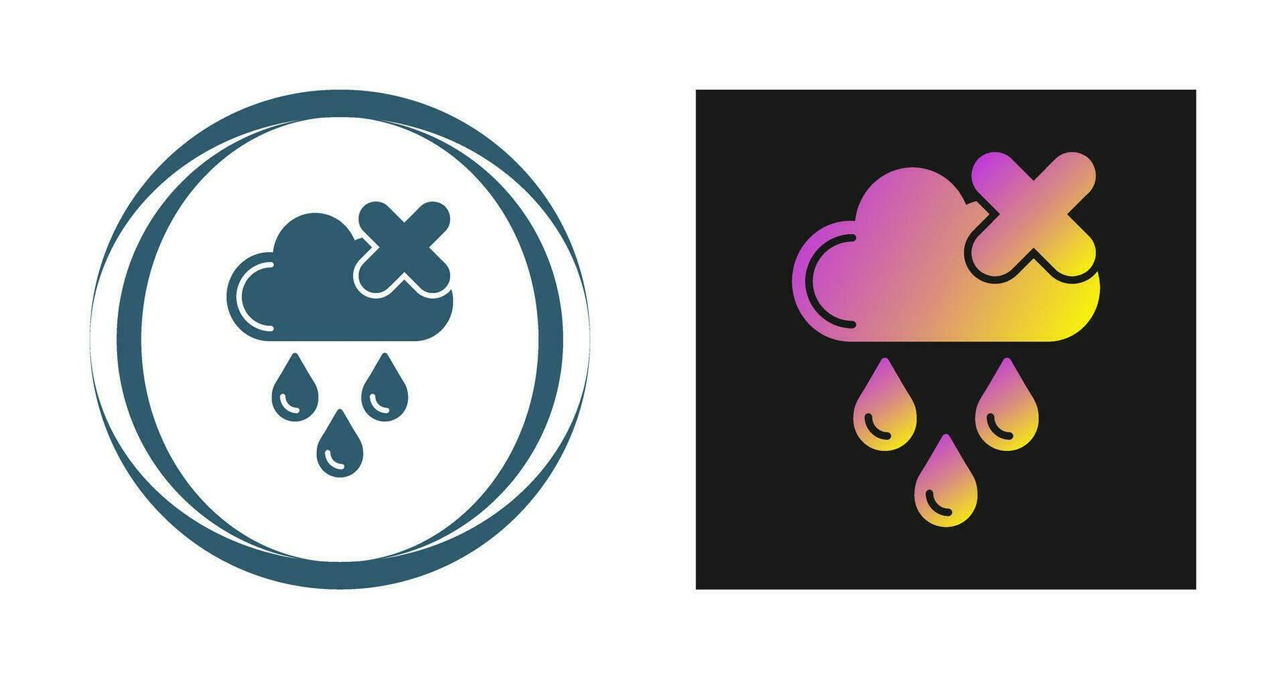 No Rain Vector Icon