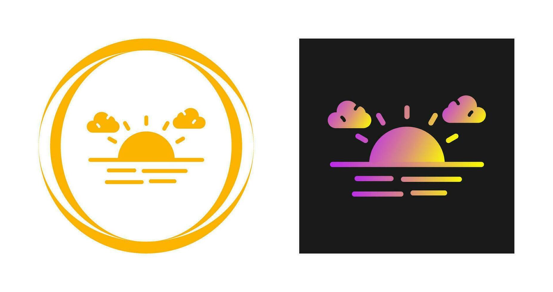 Sunset Vector Icon