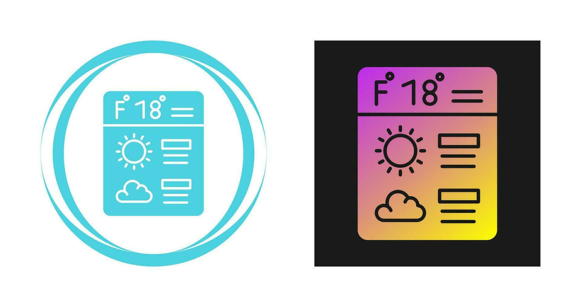 Forecast Vector Icon
