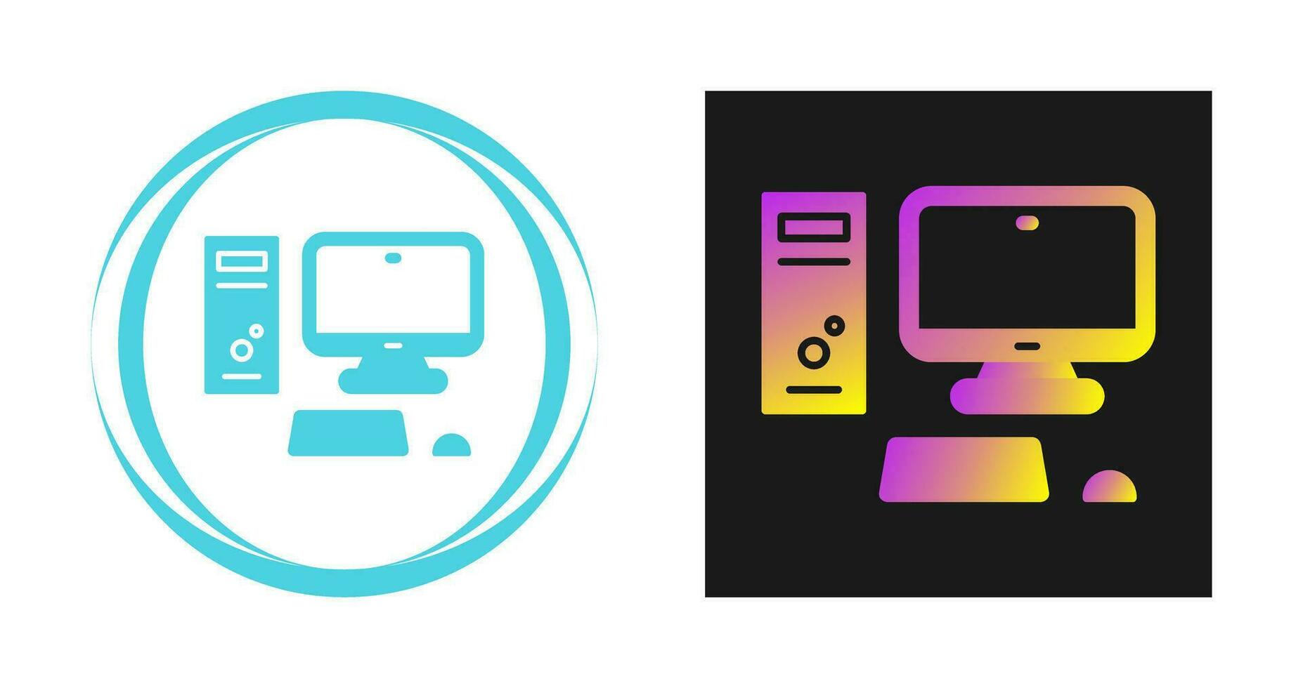 Computer Vector Icon