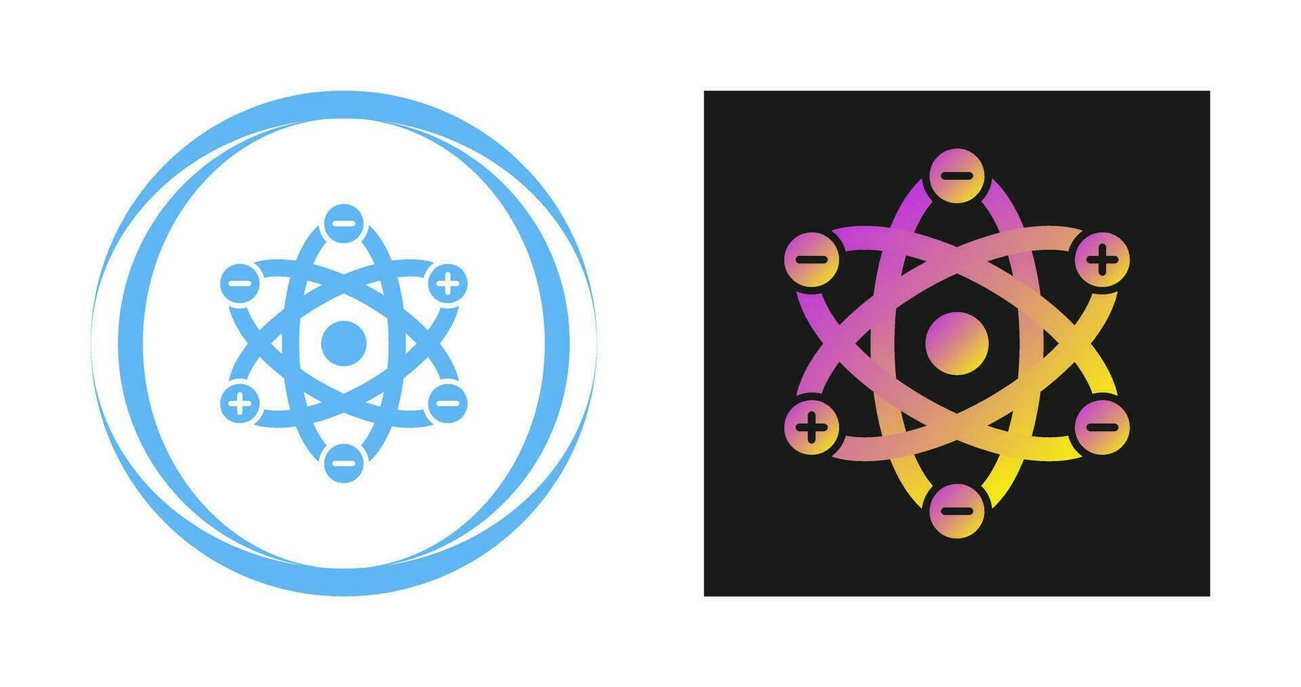 Atom Structure Vector Icon
