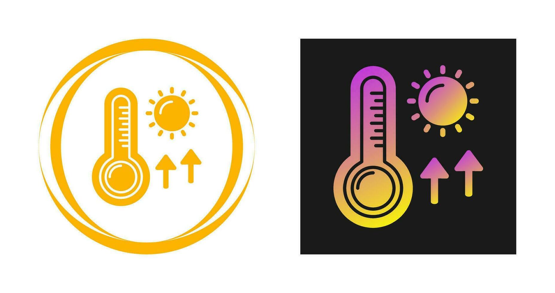 High Temperatures Vector Icon