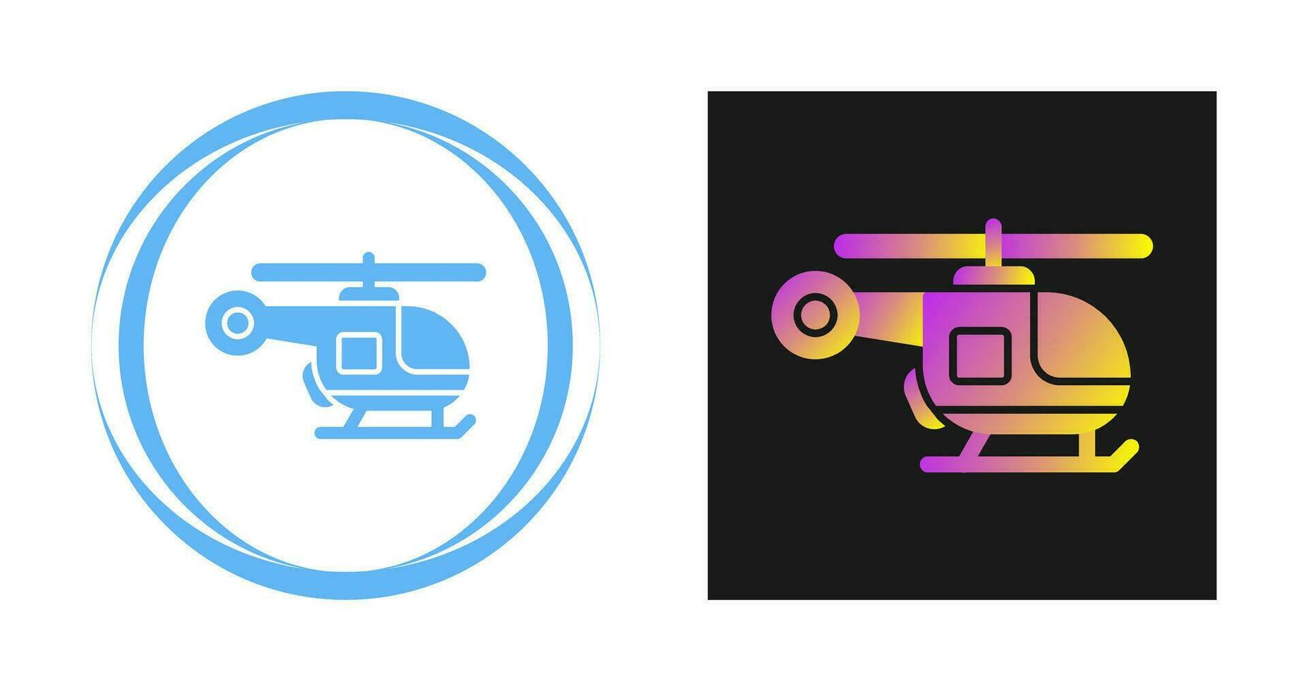 icono de vector de helicóptero