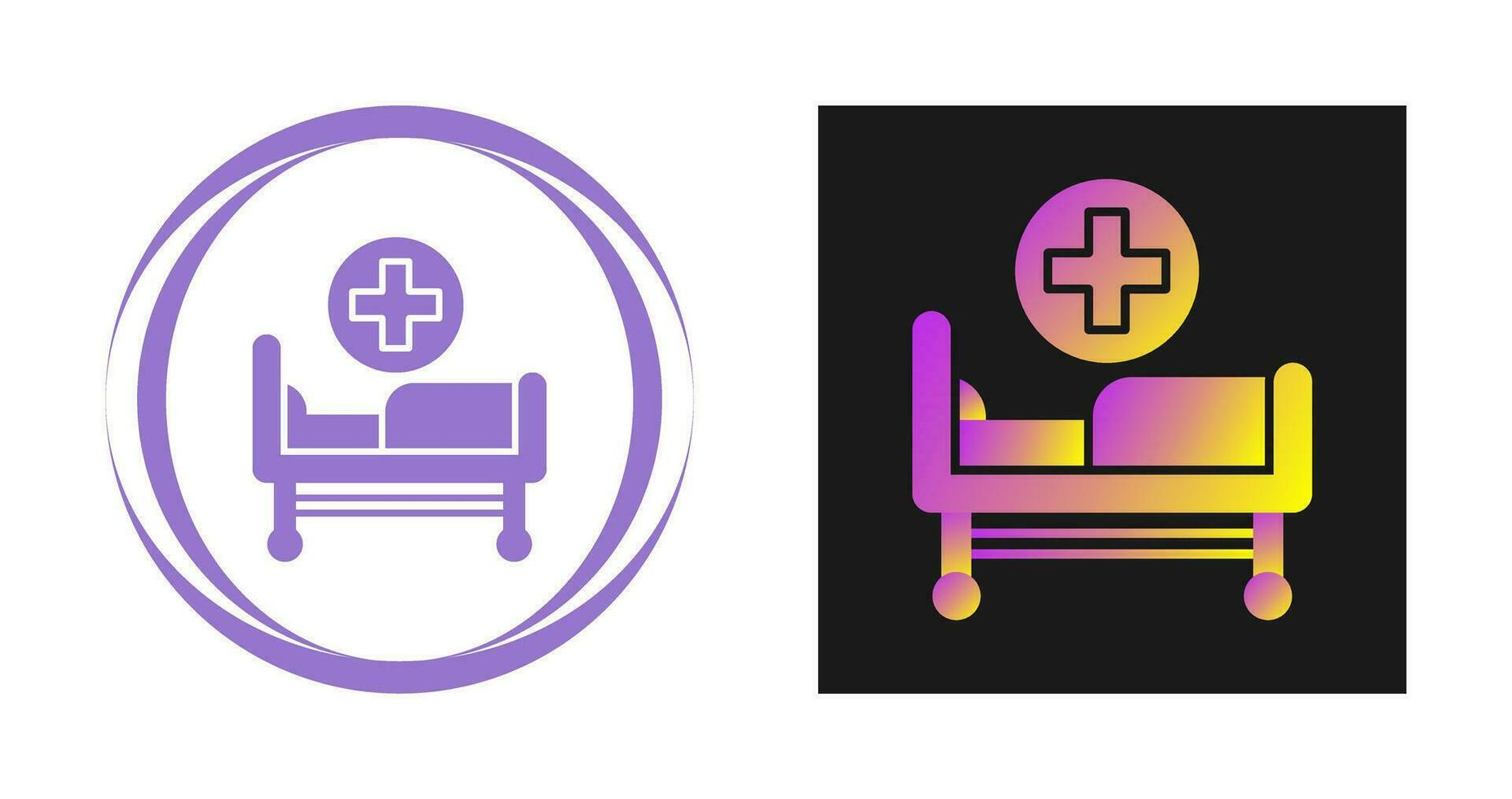 Hospital Bed Vector Icon