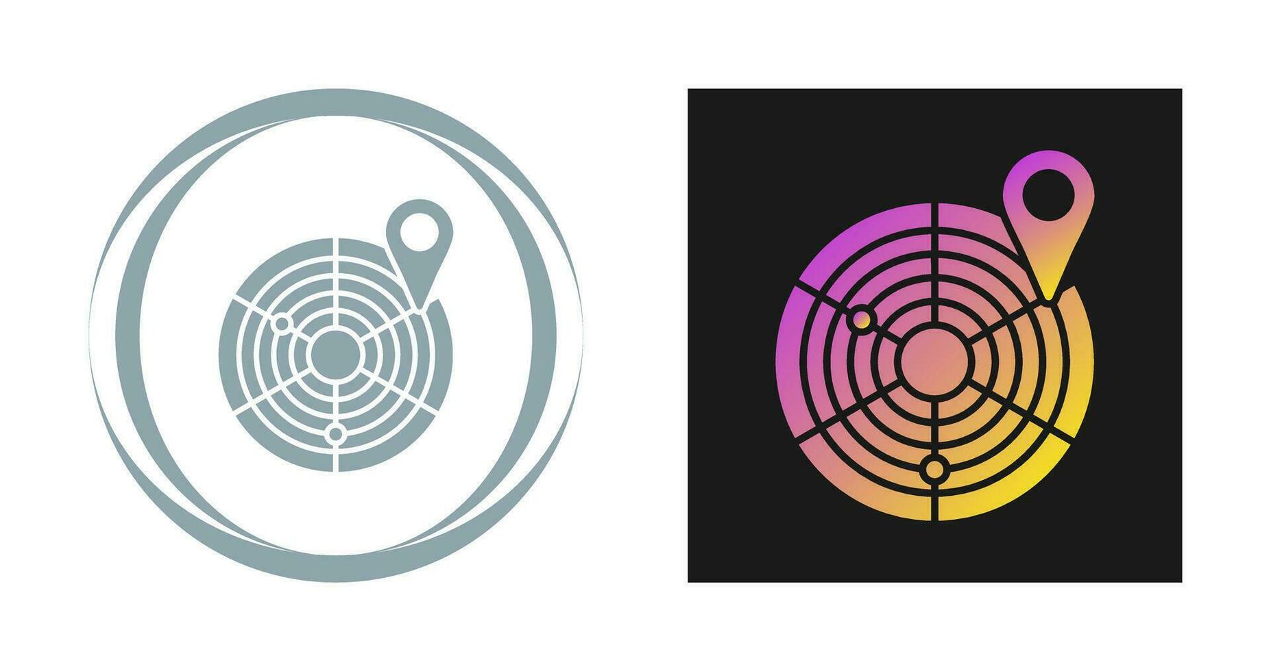 Radar Vector Icon