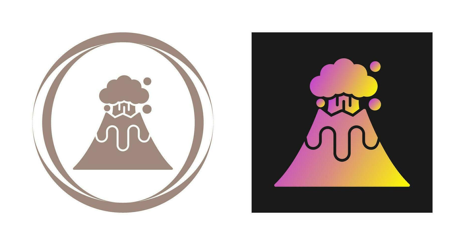 Volcano Vector Icon