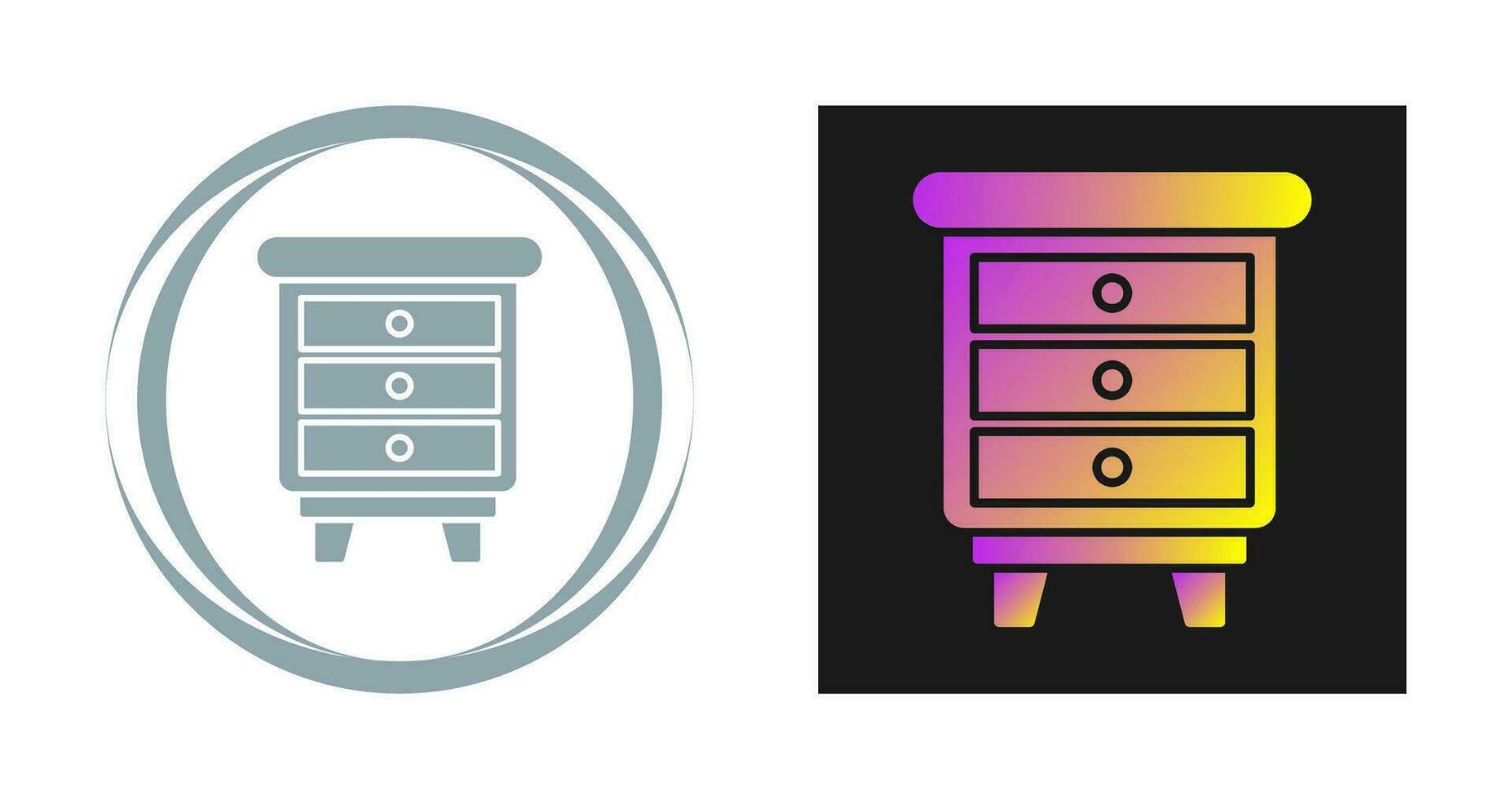 Chest Of Drawers Vector Icon
