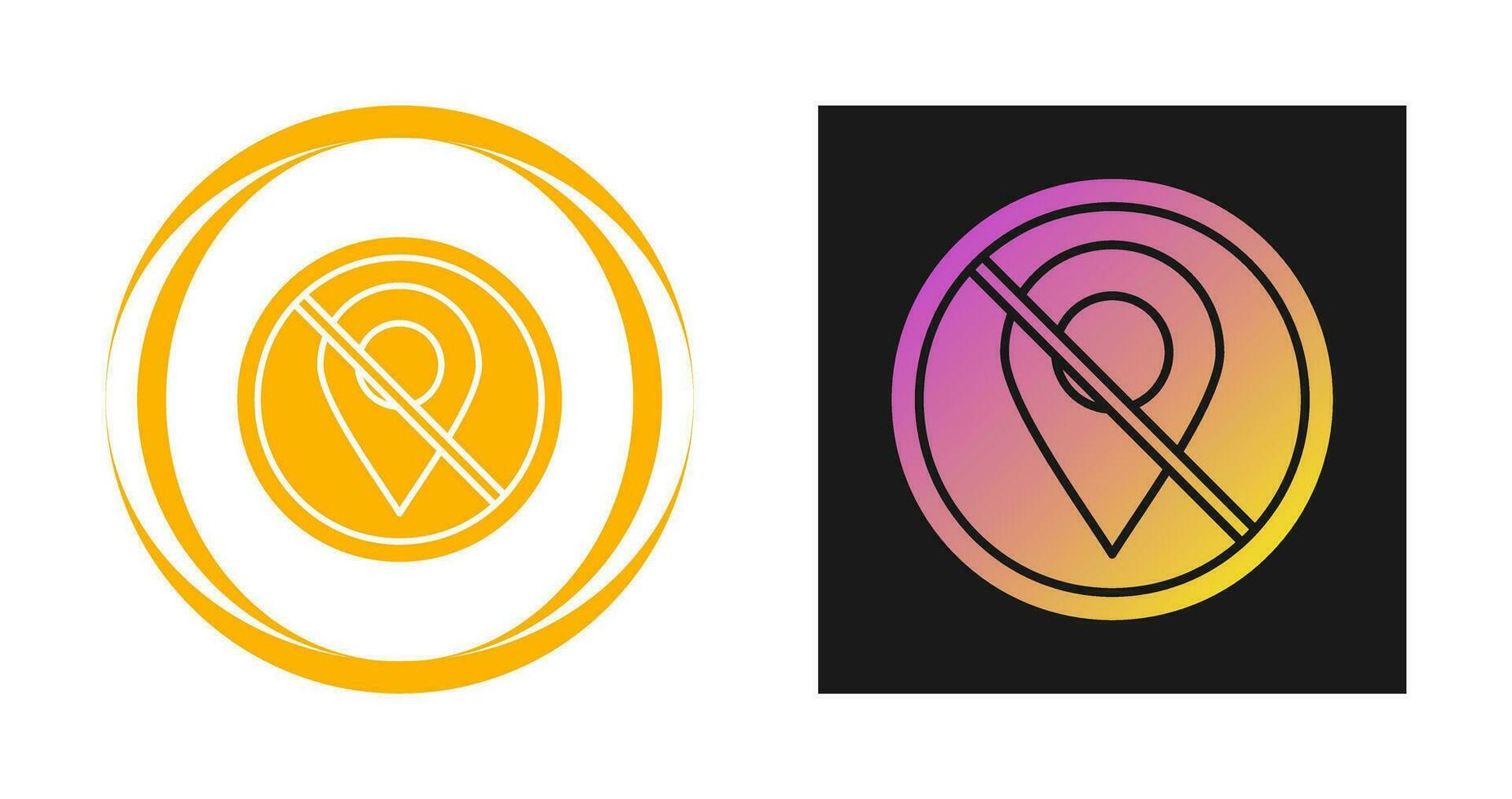 No Gps Vector Icon
