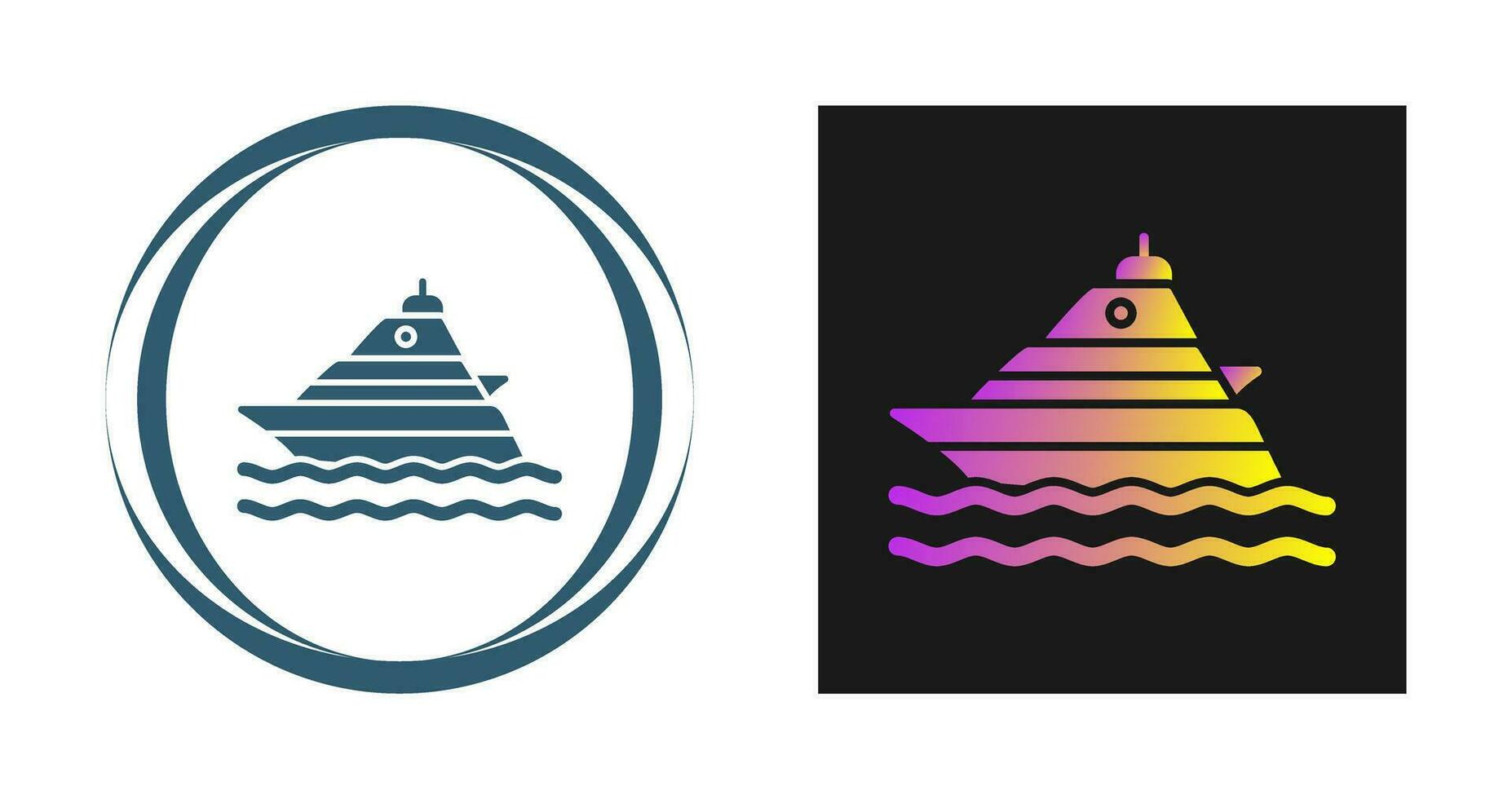 Yacht Vector Icon