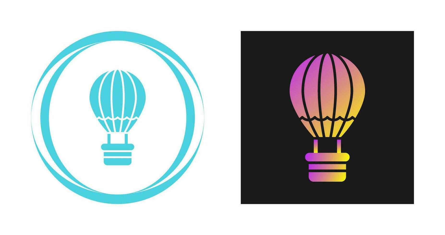 Hot Air Balloon Vector Icon