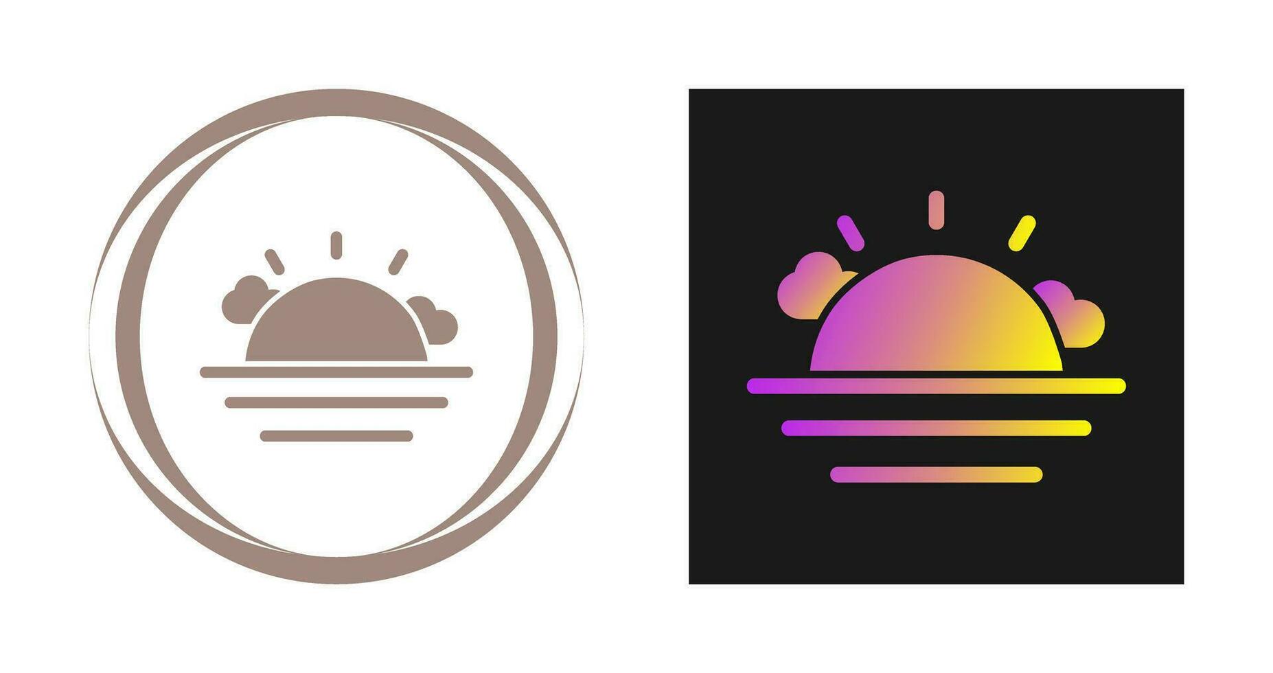 Sunset Vector Icon