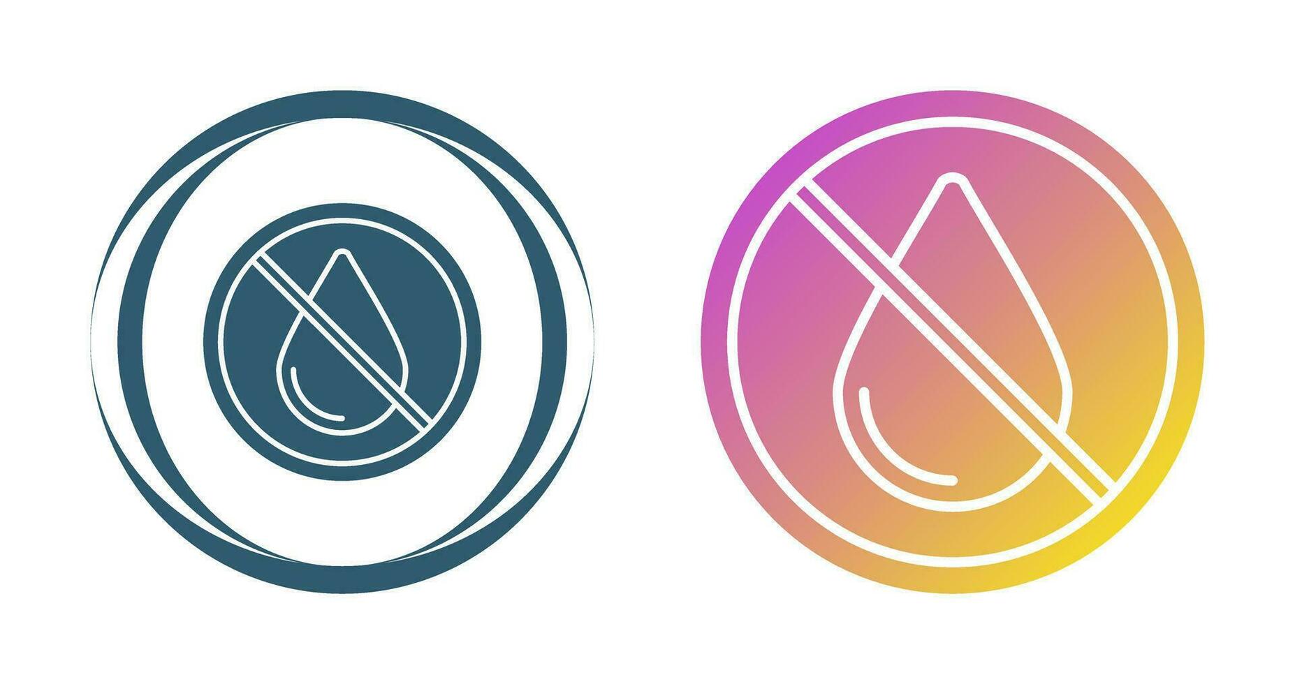 No Water Vector Icon