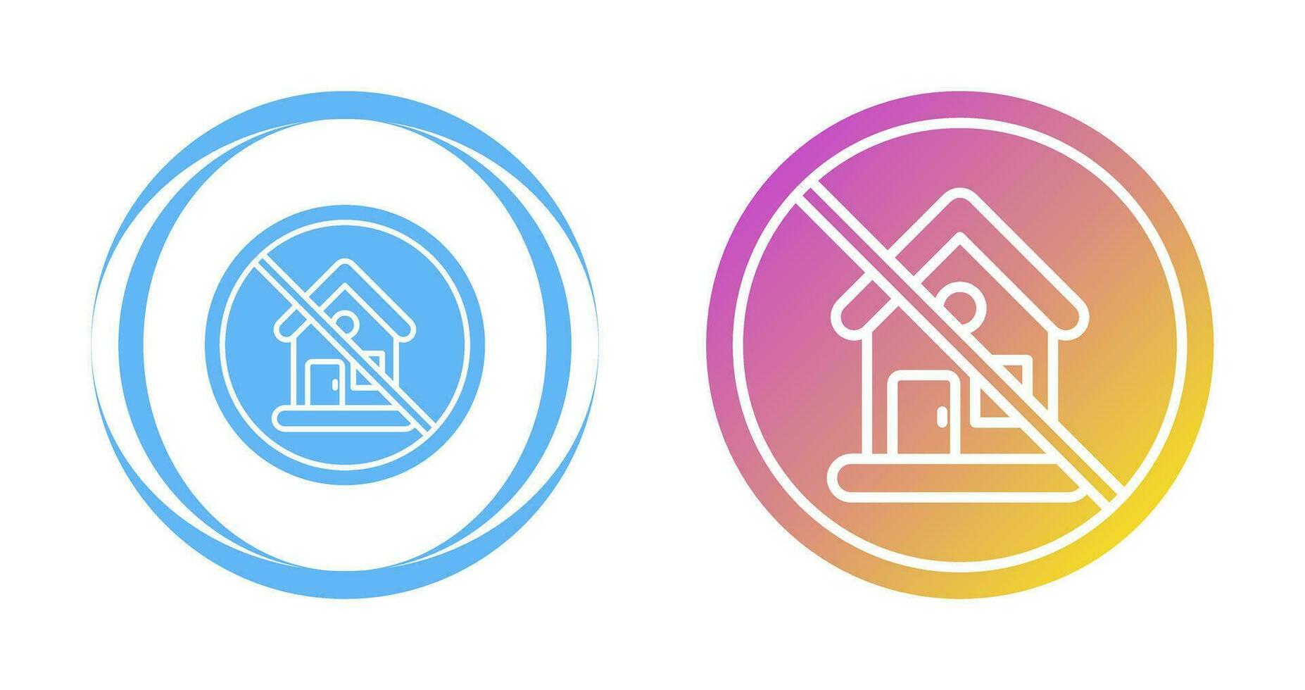 No House Vector Icon