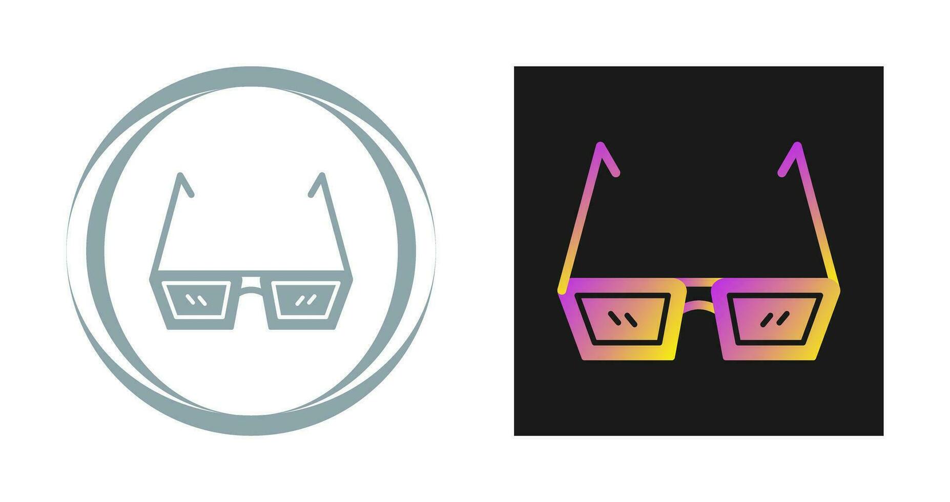 icono de vector de gafas