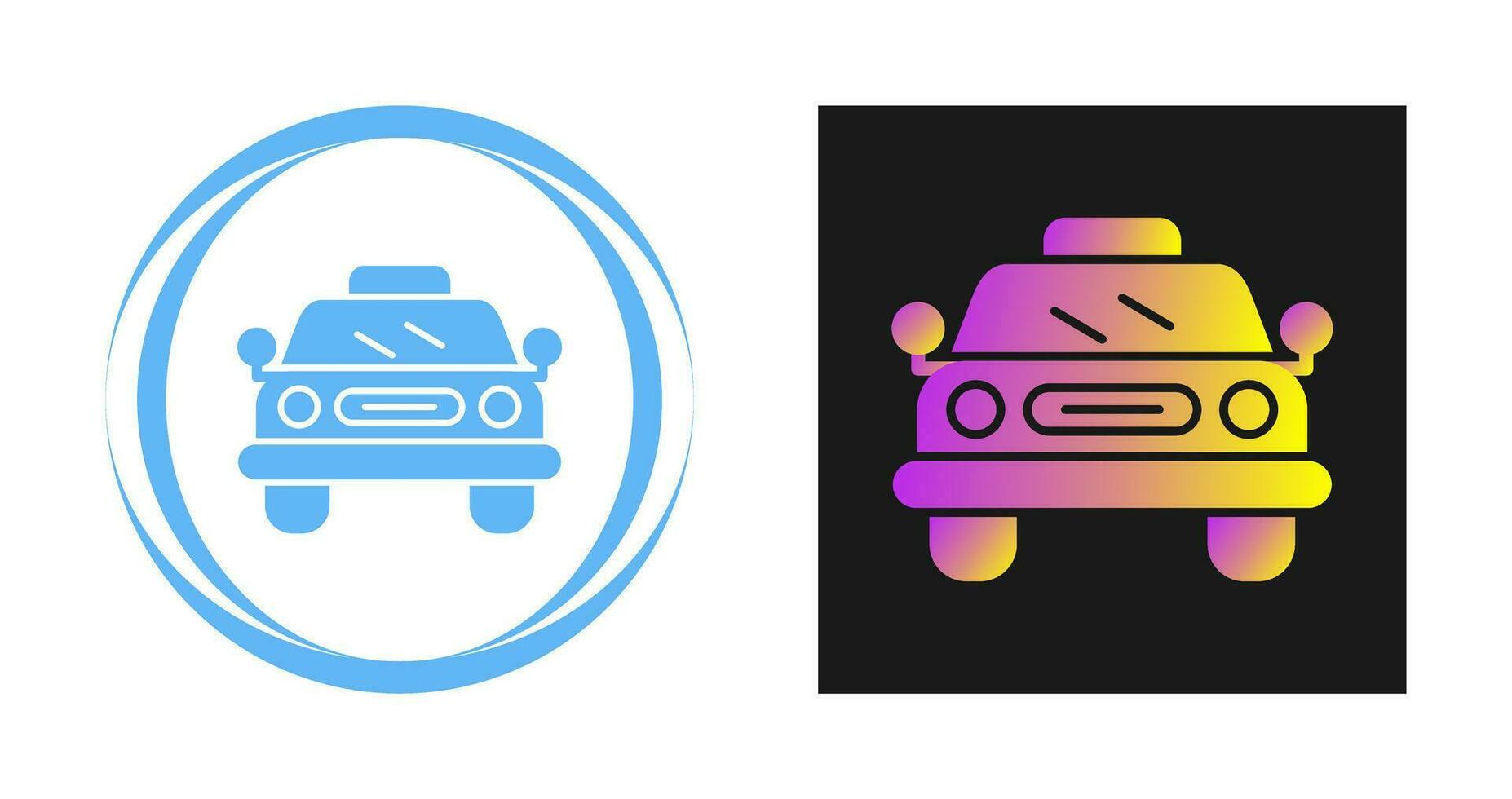 icono de vector de taxi