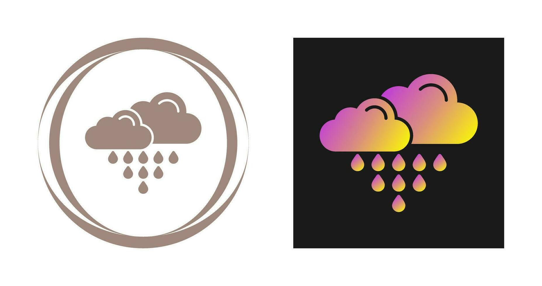 Acid Rain Vector Icon