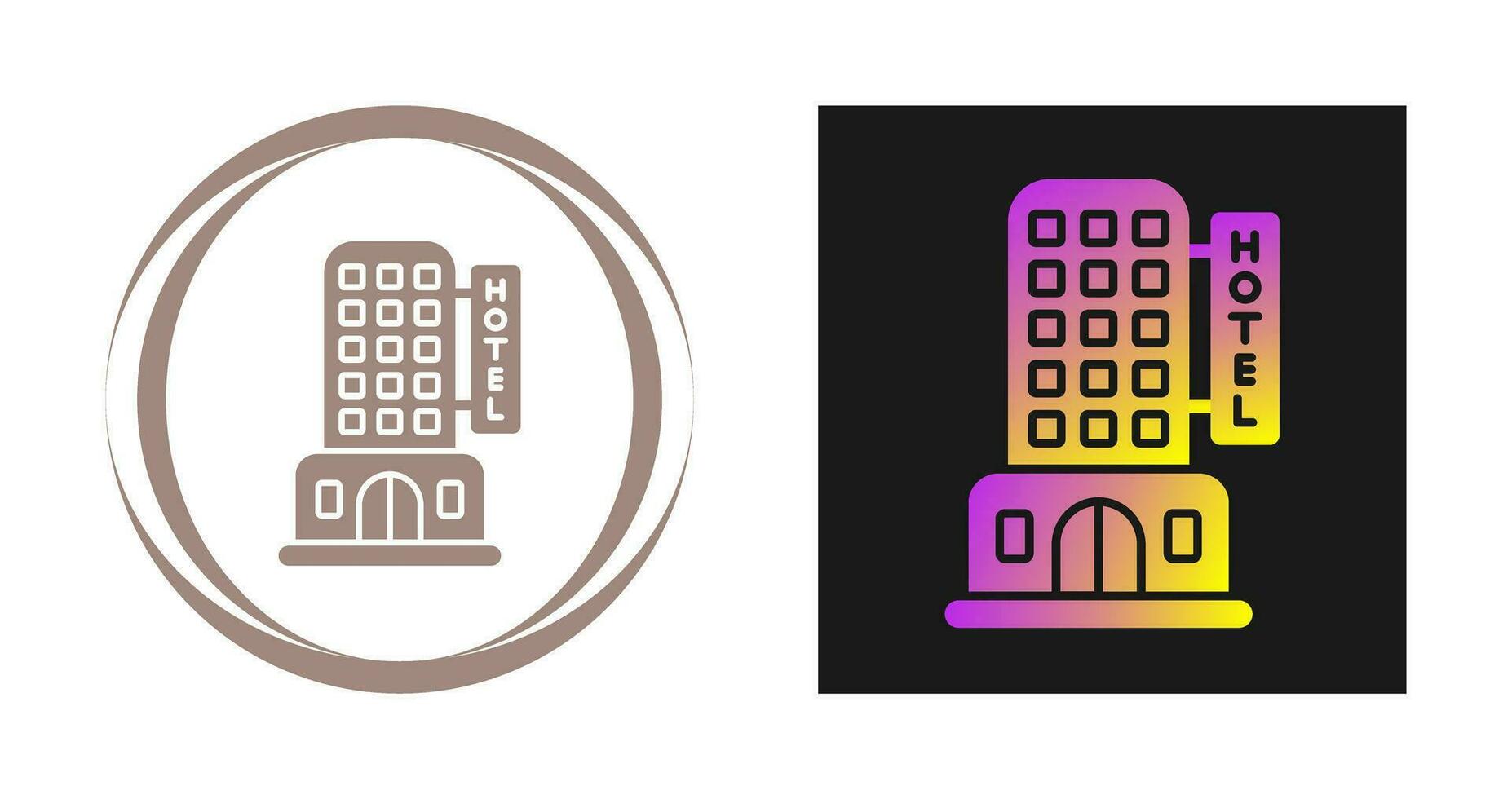 icono de vector de hotel