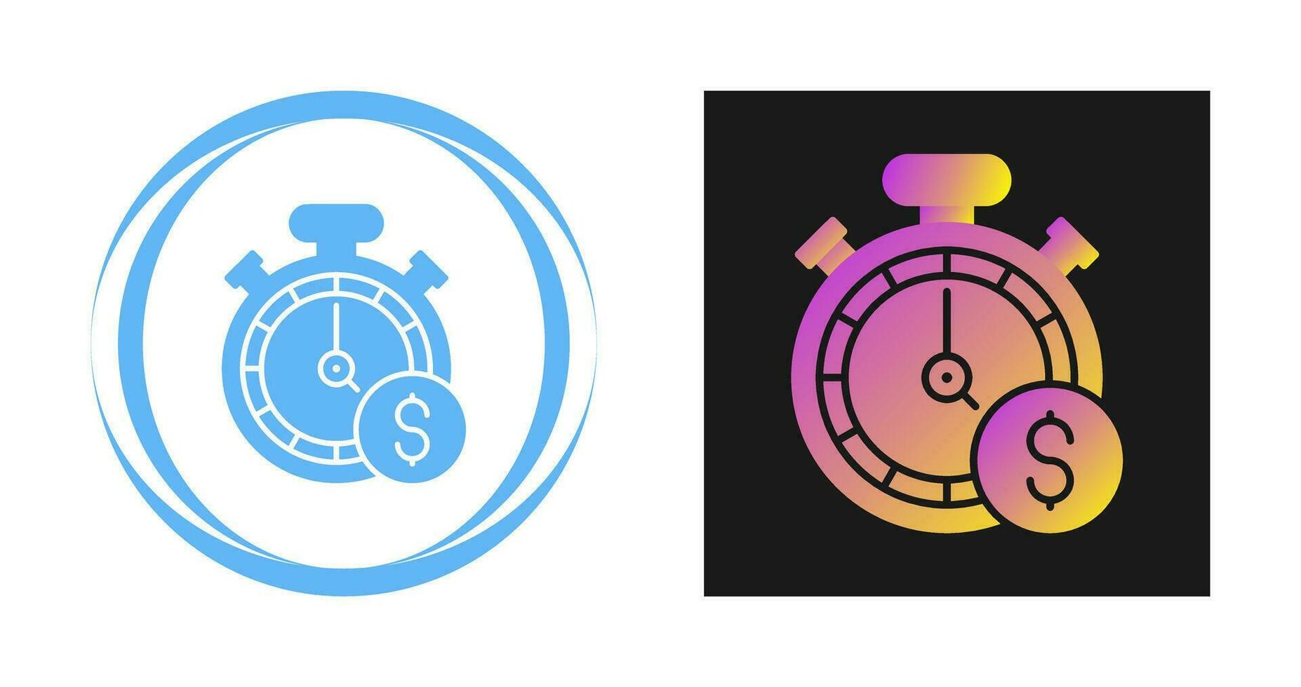 Time Of Money Vector Icon