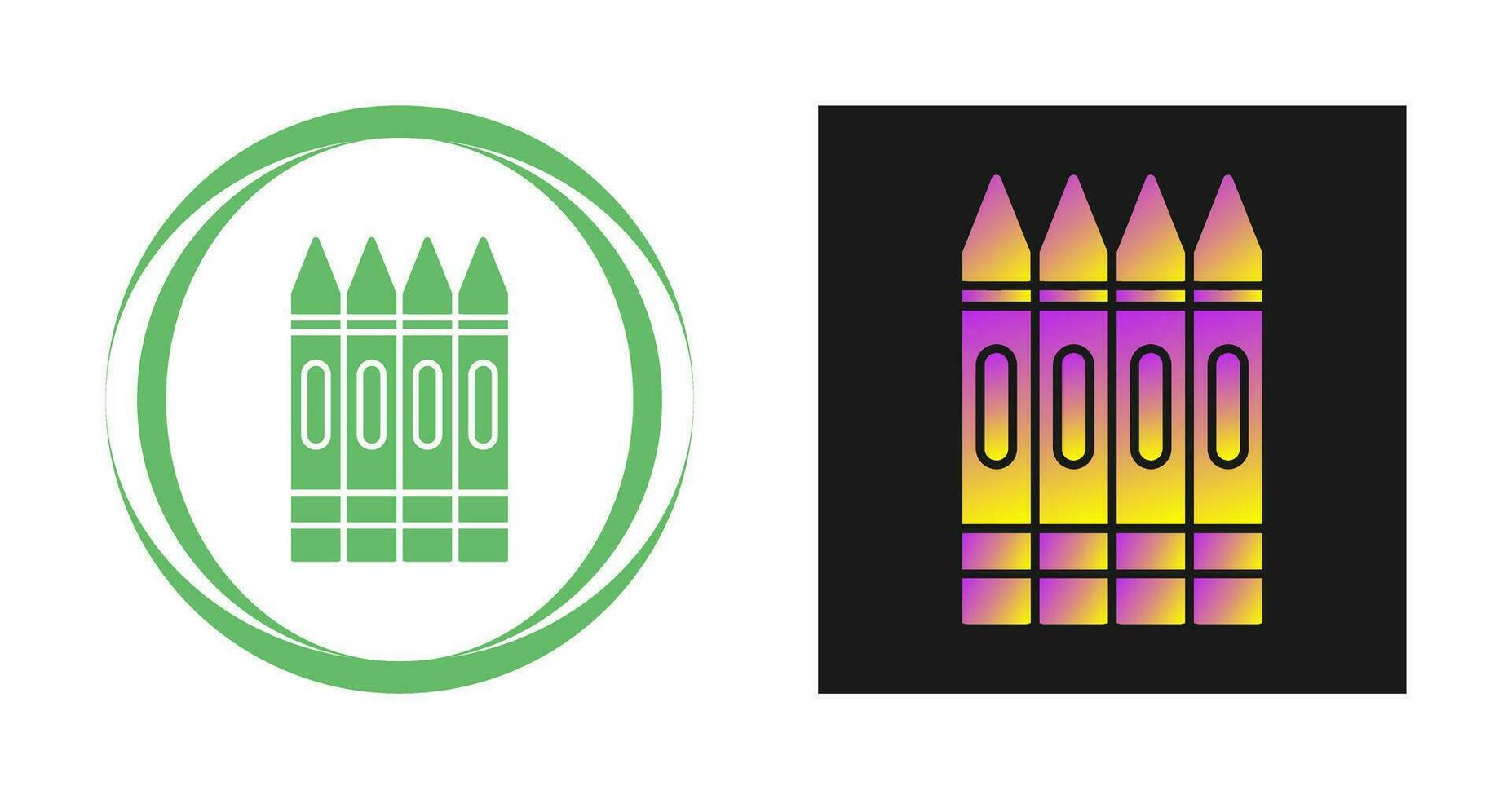 Crayons Vector Icon