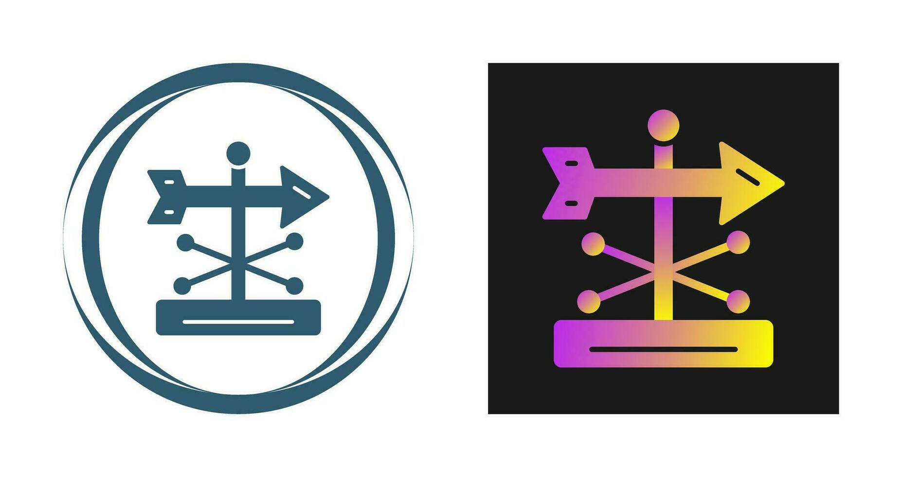 Wind Vane Vector Icon