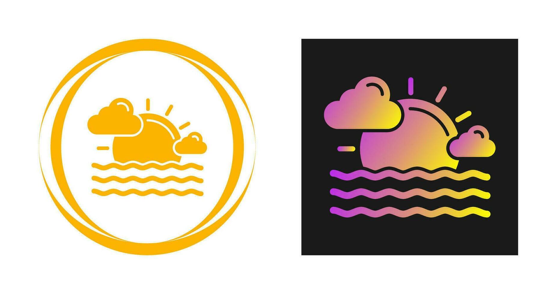 Sunset Vector Icon